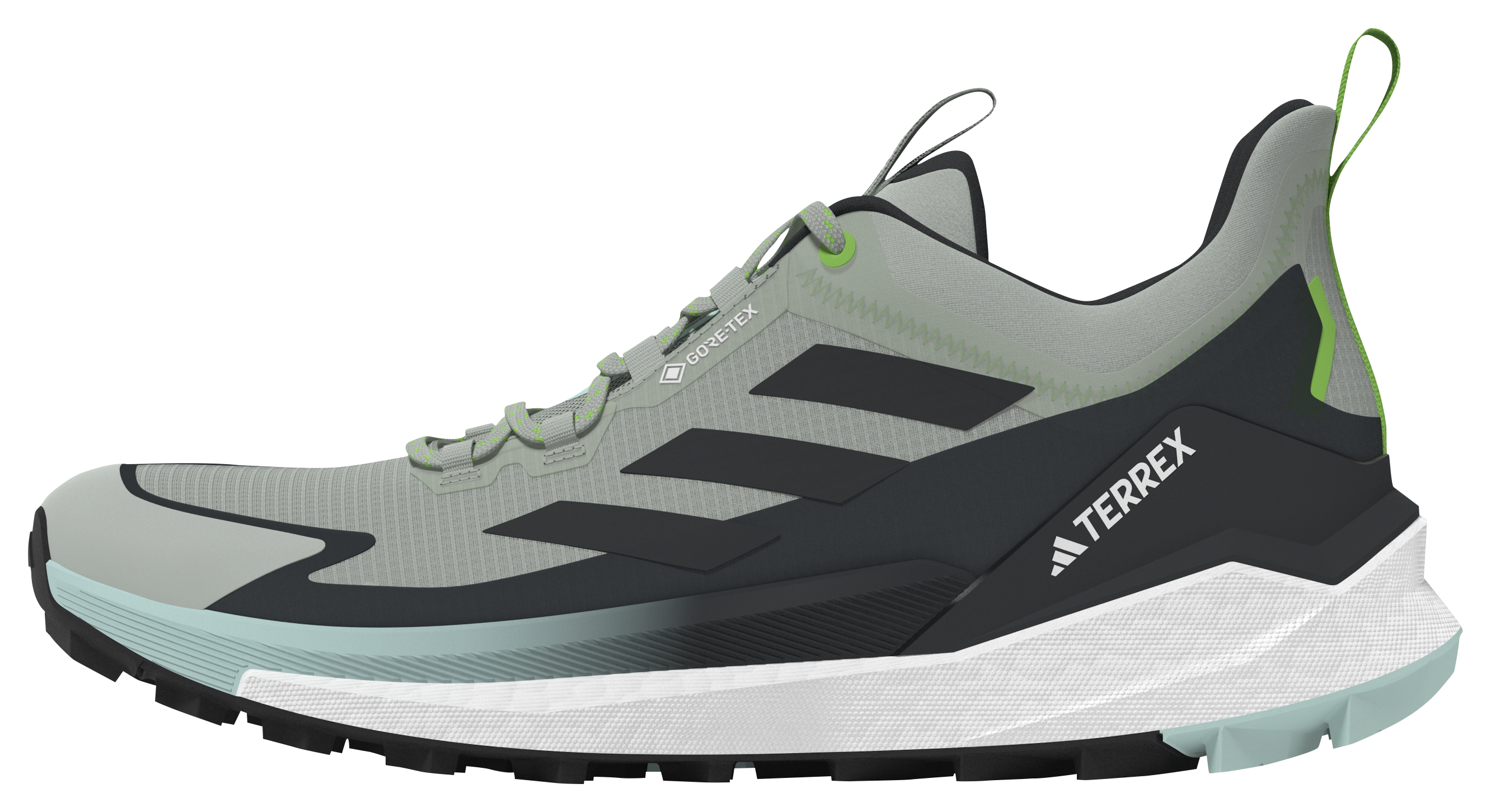 adidas TERREX 8M for Shoes - - Bass Shops Low Semi Aqua/Carbon Hiking Hiker Flash Ladies | Free GORE-TEX Pro