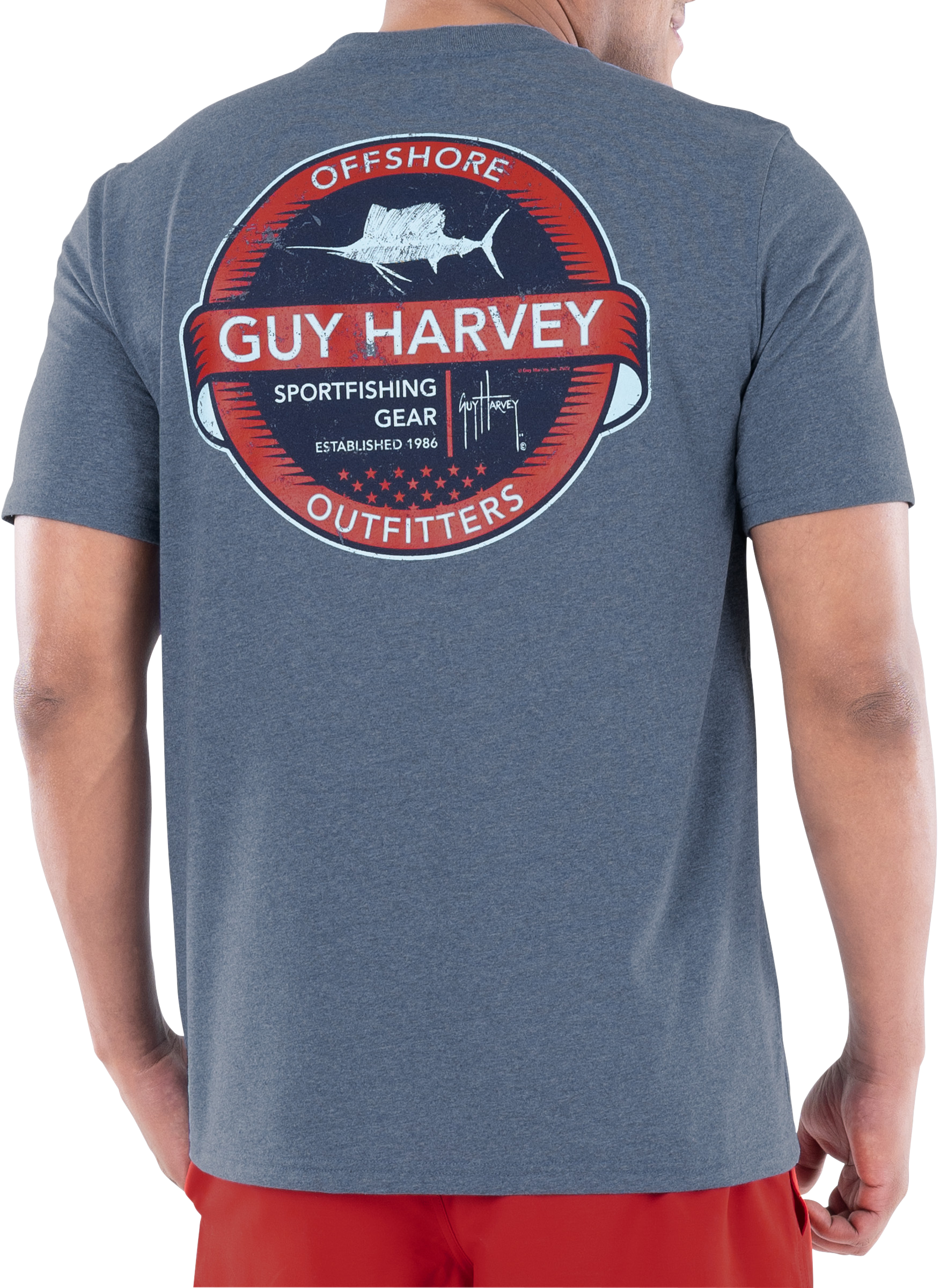 GUY HARVEY Vintage Sportfishing Short-Sleeve T-Shirt for Men