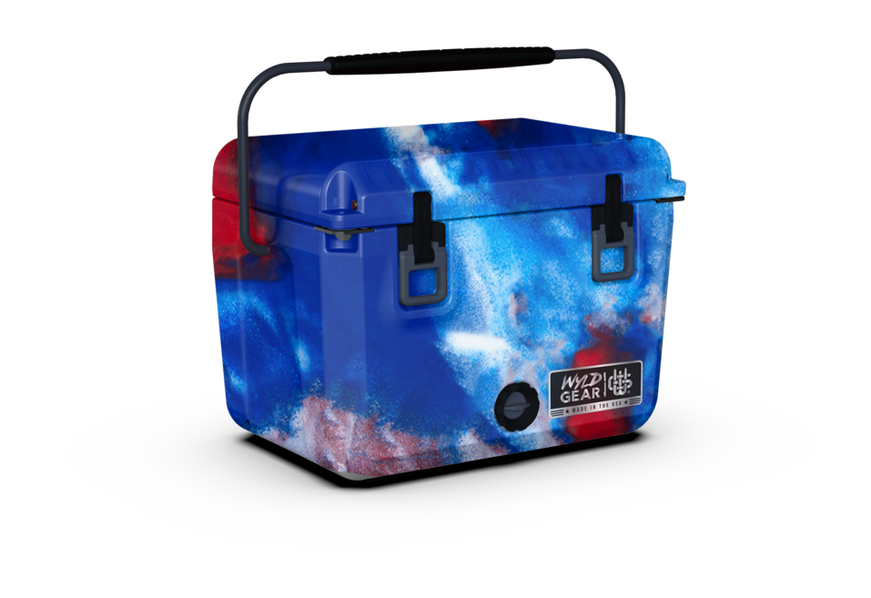 Image of Wyld Gear 25-Qt. Hard Cooler - Red/White/Blue