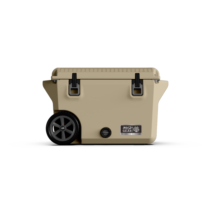 Image of Wyld Gear 50-Qt. Wheeled Hard Cooler - Tan