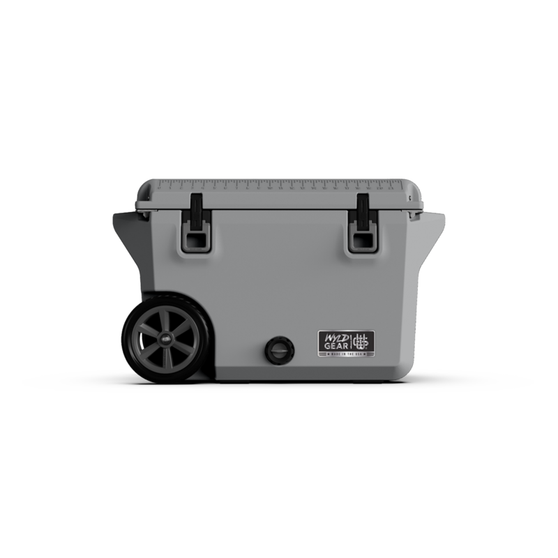 Image of Wyld Gear 50-Qt. Wheeled Hard Cooler - Grey