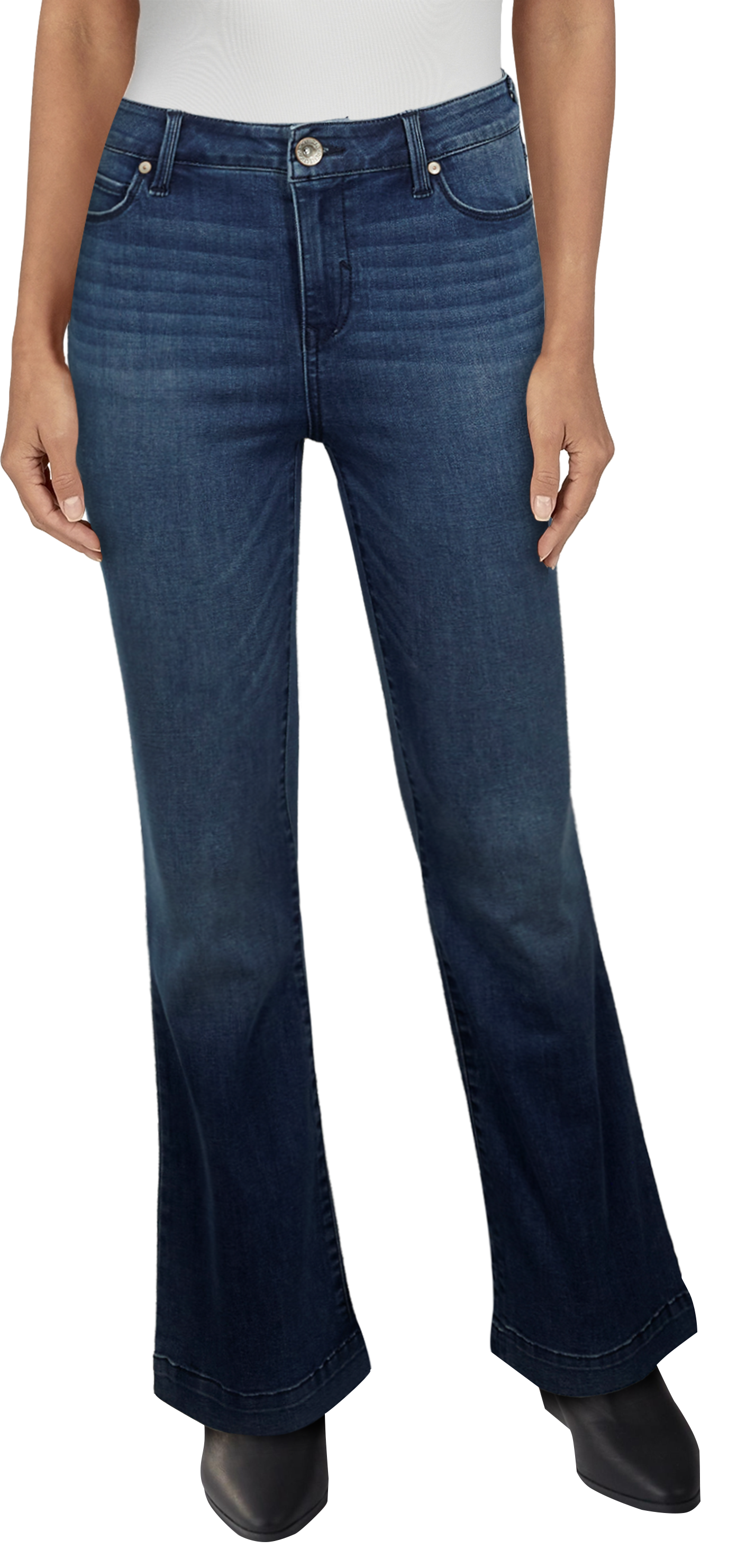 Natural Reflections Fleece-Lined Denim Jeans for Ladies