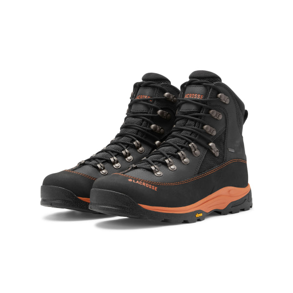 LaCrosse Ursa MS GORE-TEX Hunting Boots for Men - Gunmetal/Orange - 9.5M