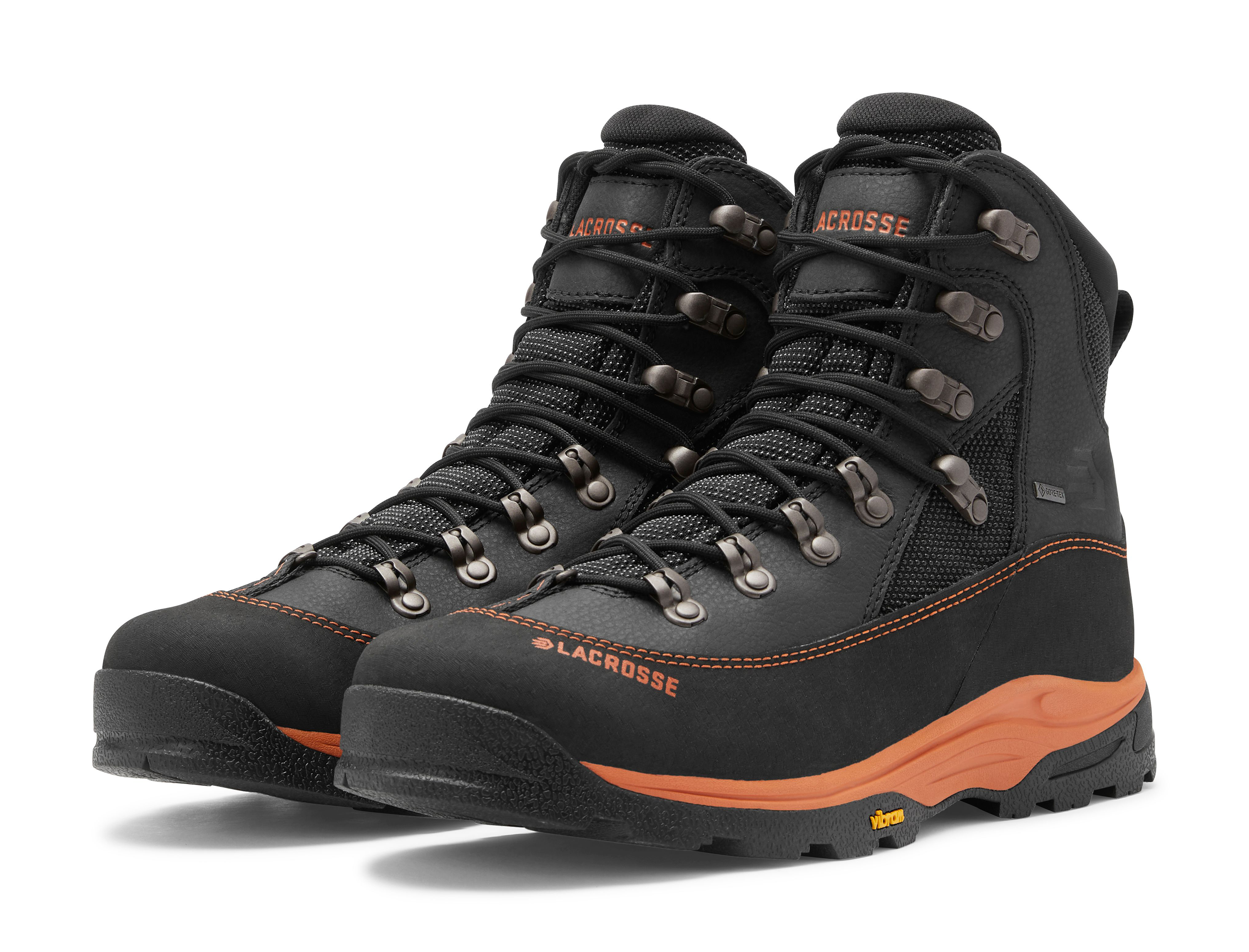LaCrosse Ursa MS GORE-TEX Hunting Boots for Men - Gunmetal/Orange - 7.5M