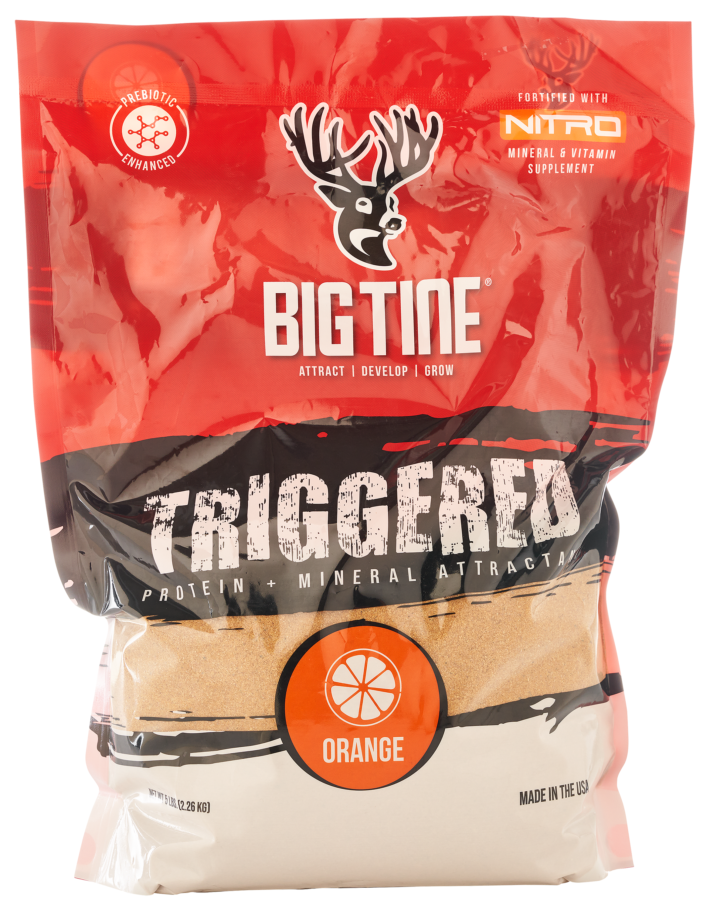 Big Tine Triggered Protein and Mineral Attractant - Orange
