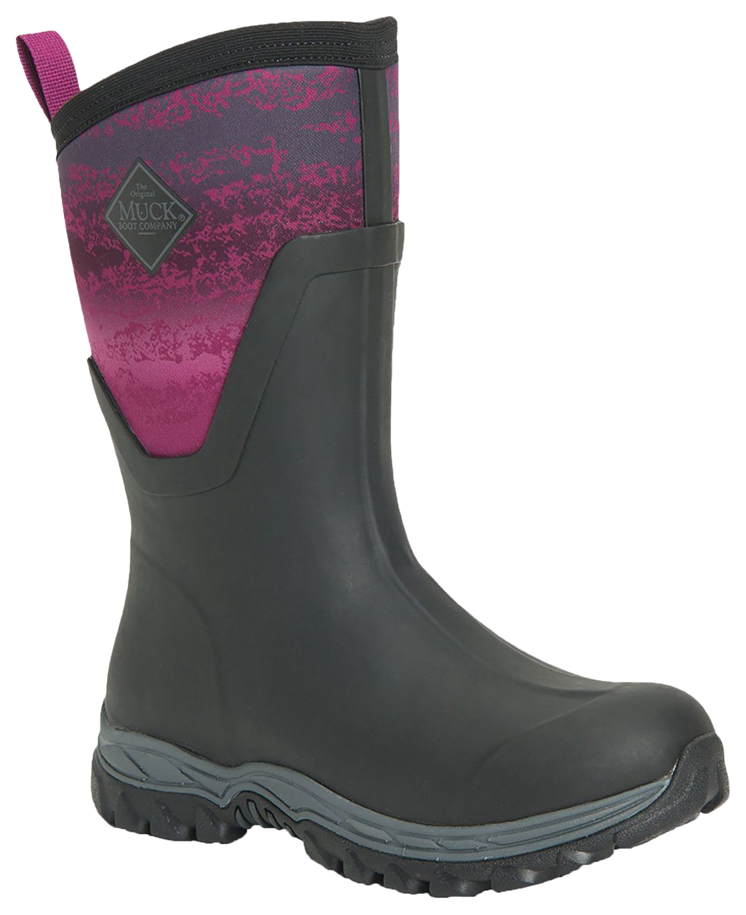 Image of The Original Muck Boot Company Arctic Sport II Mid Rubber Boots for Ladies - Pink/Black - 5M