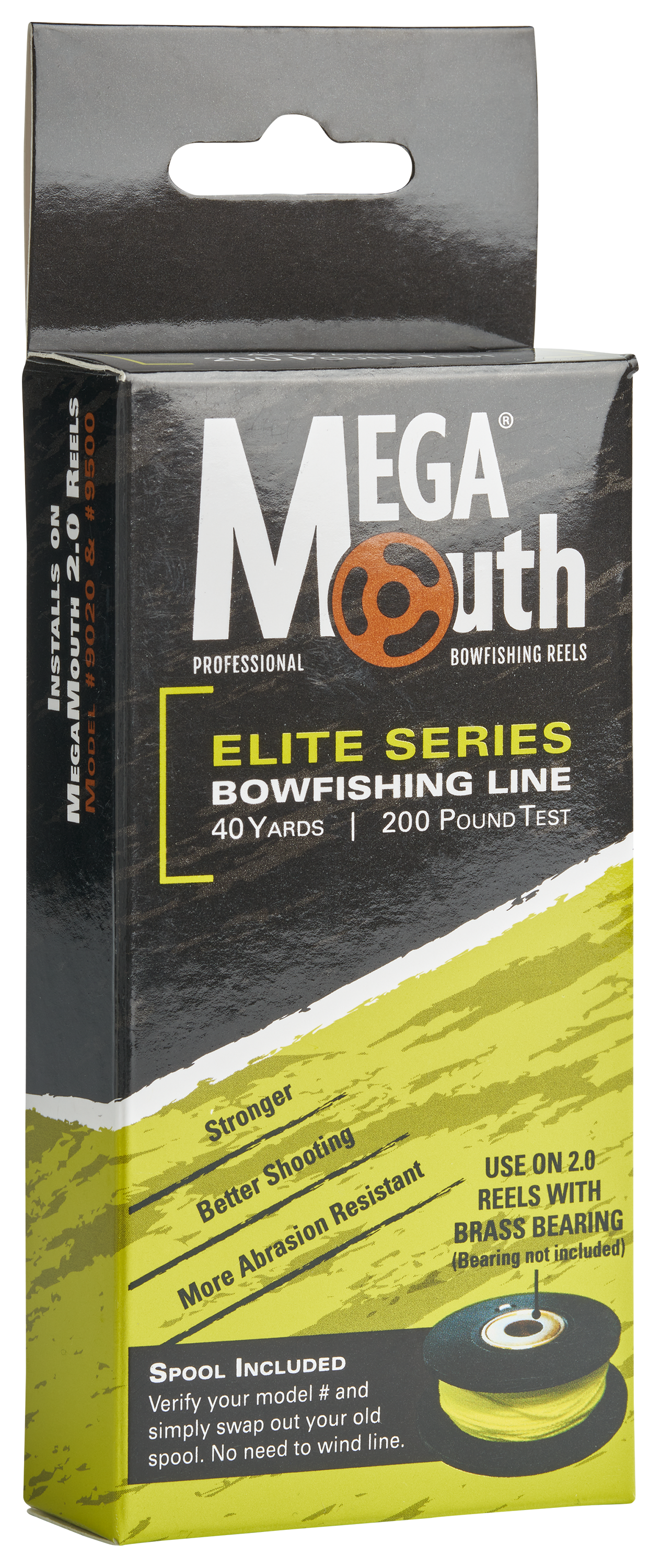 AMSBowfishing Megamouth V2.0 Elite Series Bowfishing Line and Spool