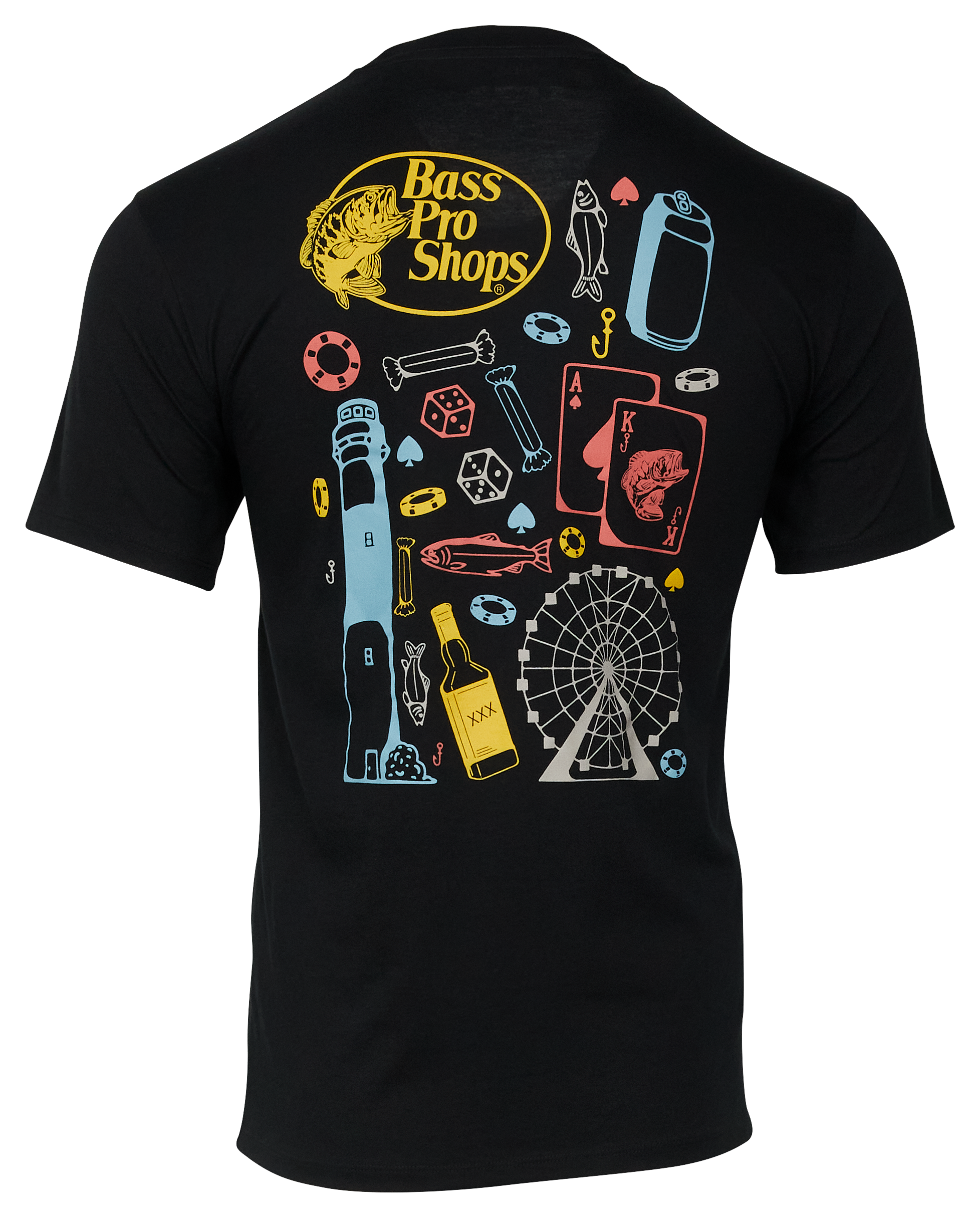 BASS PRO SHOPS Atlantic City Collage Short-Sleeve T-Shirt for Men