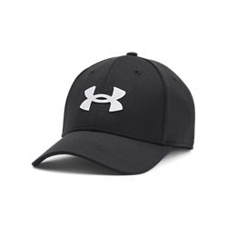 Image of Under Armour Blitzing Fitted Cap for Men - Black/White - S/M