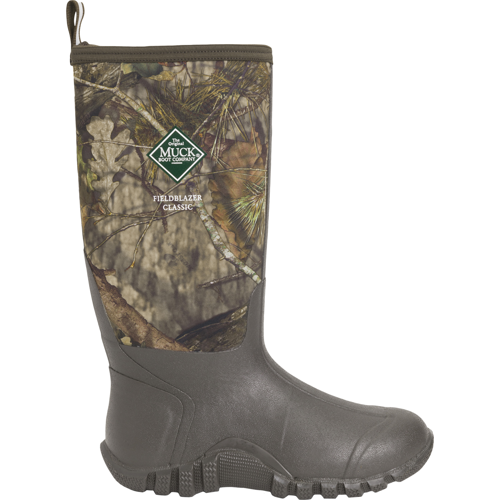 The Original Muck Boot Company Fieldblazer Classic Tall Rubber Boots for Men - Mossy Oak Break-Up Country - 9M