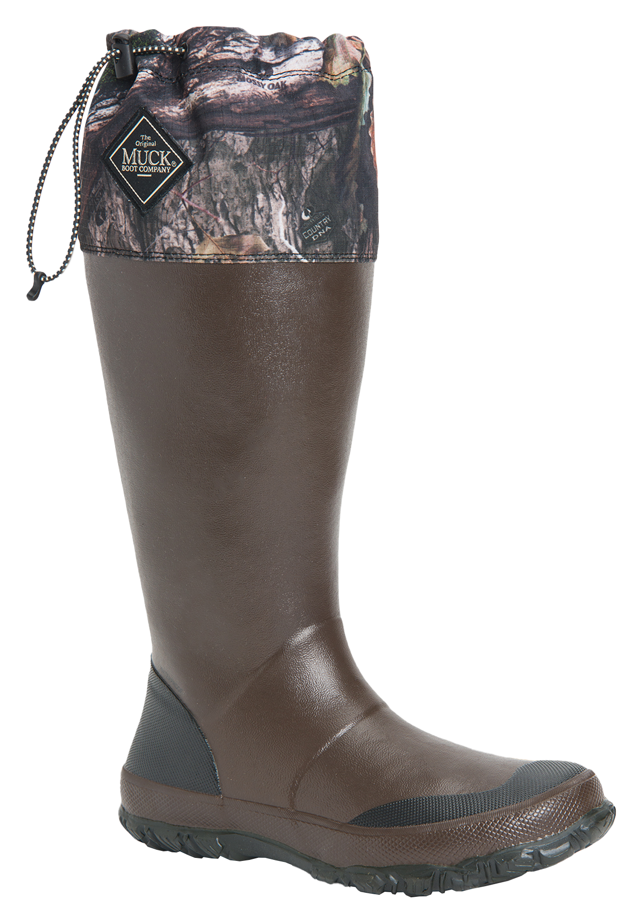 Image of The Original Muck Boot Company Forager Tall Rubber Boots for Men - Bark/Mossy Oak Country DNA - 6M