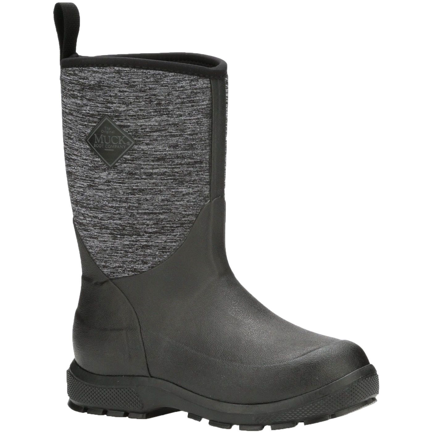 Image of The Original Muck Boot Company Element Rubber Boots for Kids - Black/Grey - 7 Toddler