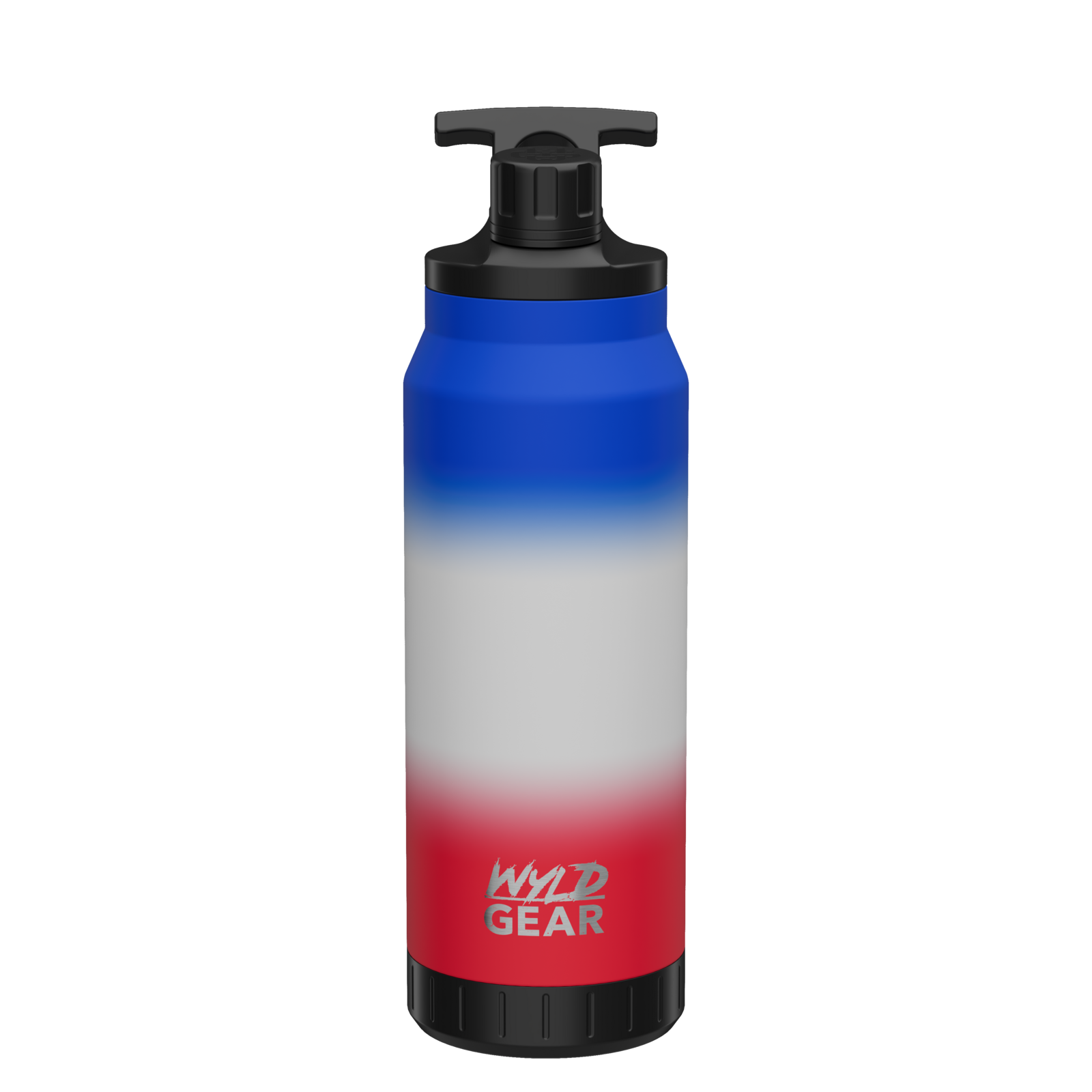 Image of Wyld Gear Mag Bottle - 34 oz. - Red/White/Blue