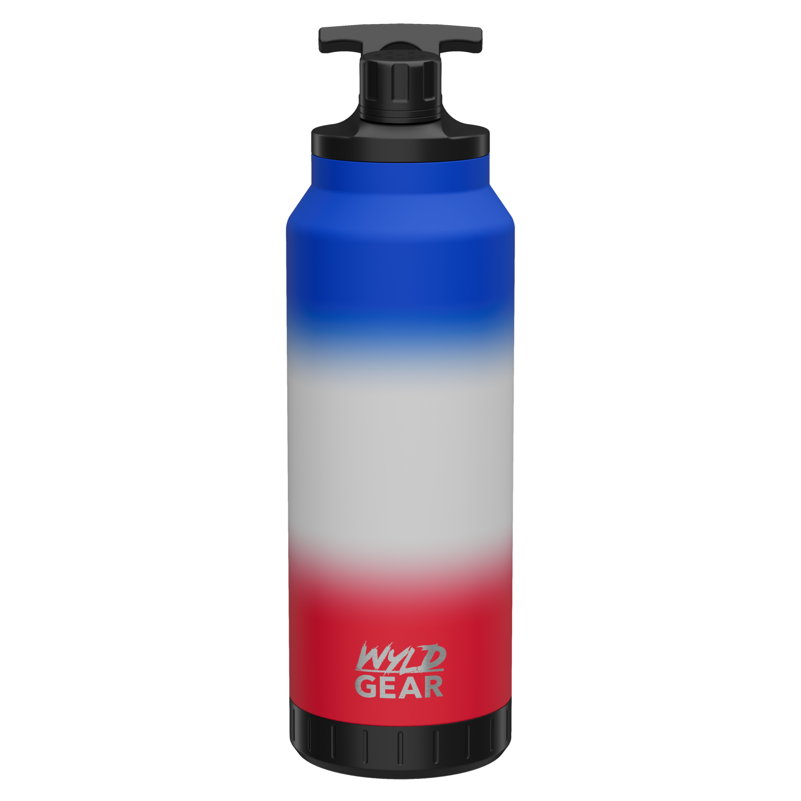 Image of Wyld Gear Mag Bottle - 44 oz. - Red/White/Blue