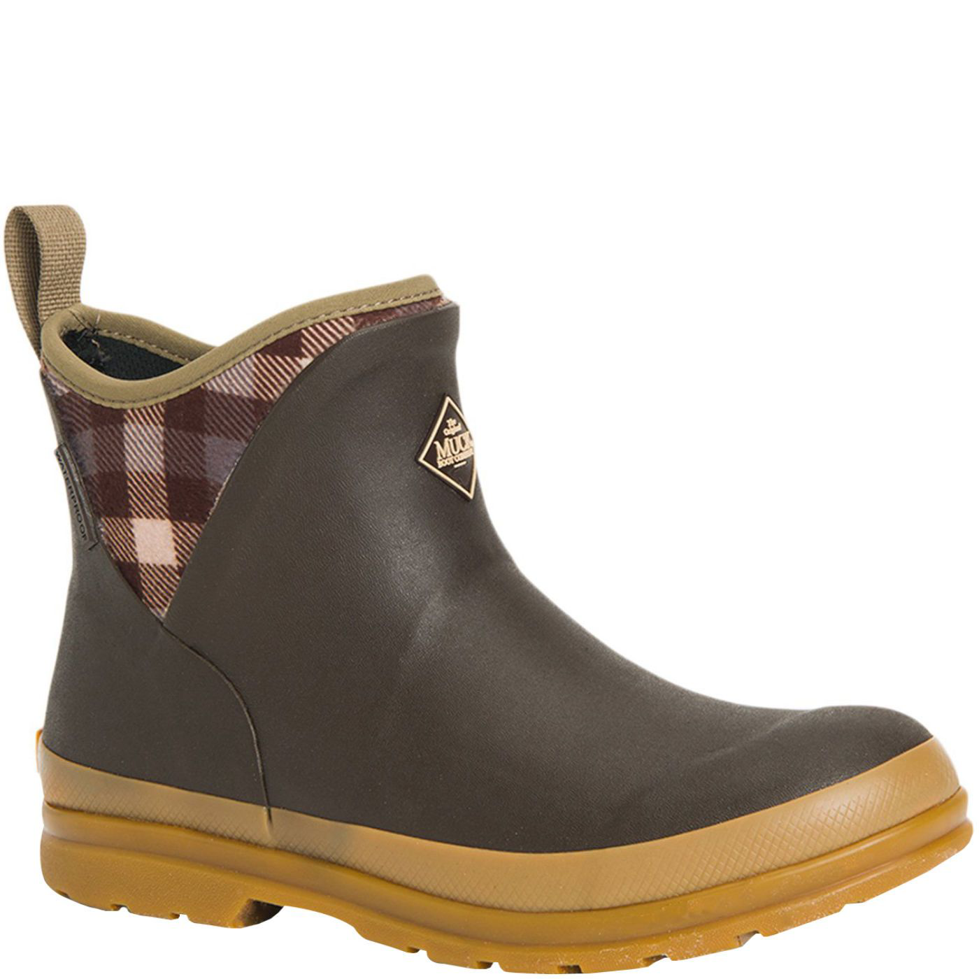 Image of The Original Muck Boot Company Originals Ankle Boots for Ladies - Brown/Plaid
