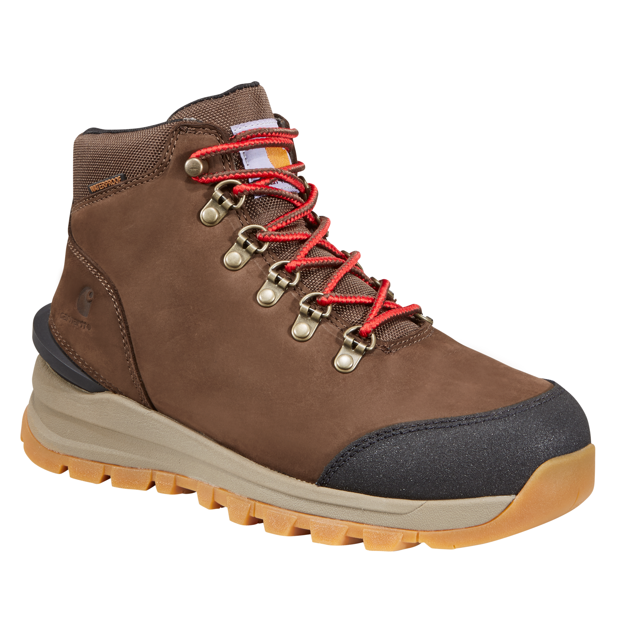 Carhartt Gilmore Waterproof Hiking Boots for Ladies - Dark Brown Nubuck - 6M
