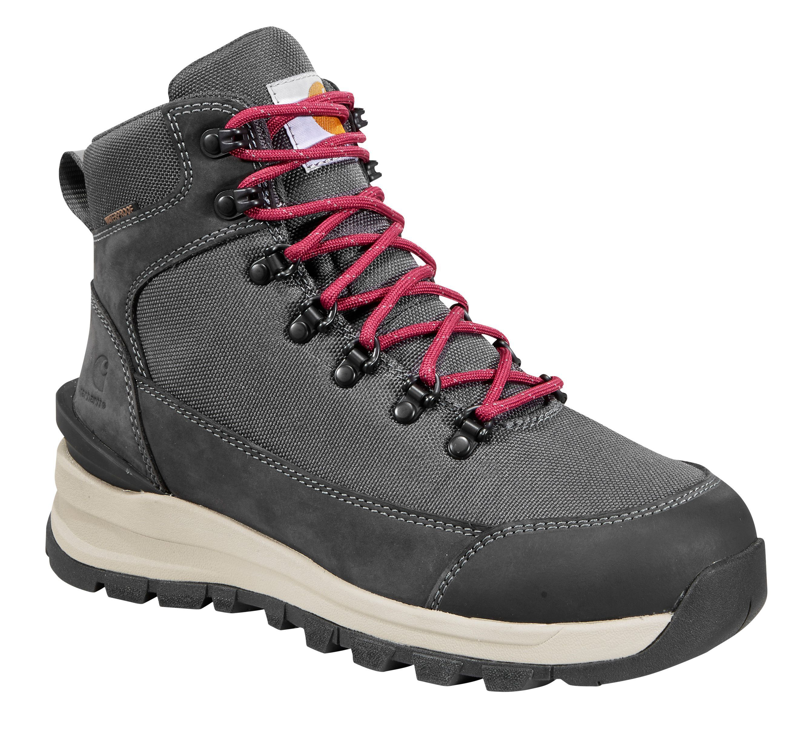 Image of Carhartt Gilmore 6'' Waterproof Alloy Toe Hiker Work Boots for Ladies - Dark Grey - 7M