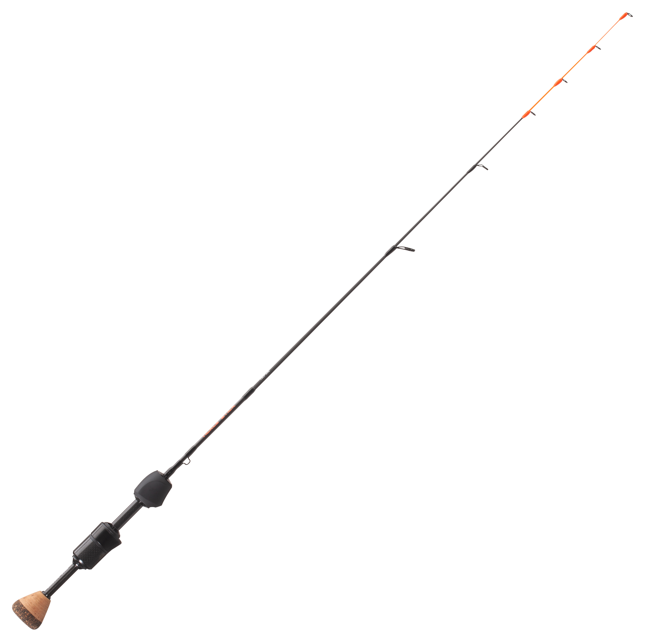 13 FISHING - Tickle Stick Carbon Pro Ice Rod - 35 UL (Ultra Light) - 100%  Carbon Blank w/Skeleton Reel Seat - TSCP-35UL, Black
