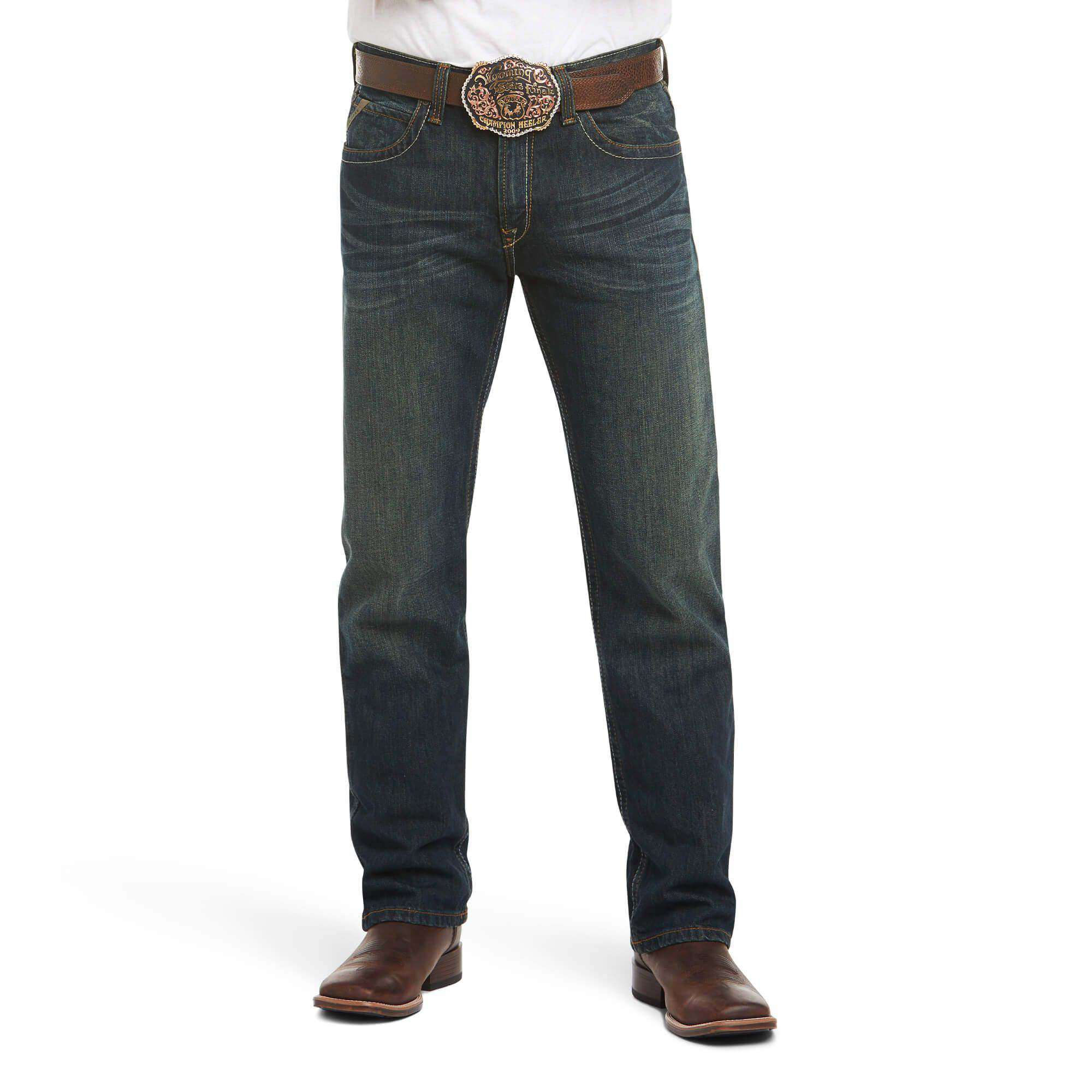 Ariat M2 Relaxed Legacy Boot-Cut Jeans for Men - Dusty Road - 36x30
