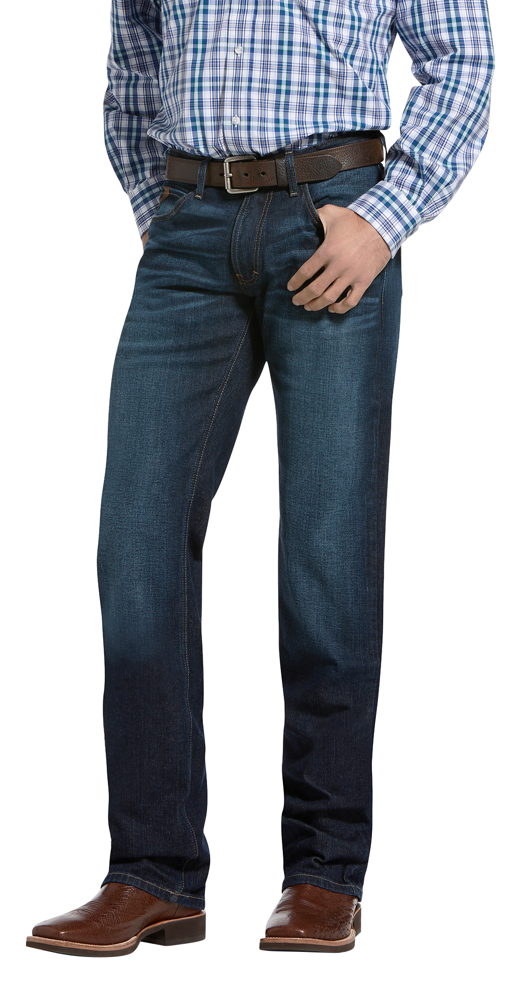 Image of Ariat M5 Slim Legacy Stretch Stackable Straight Leg Jeans for Men - Durham