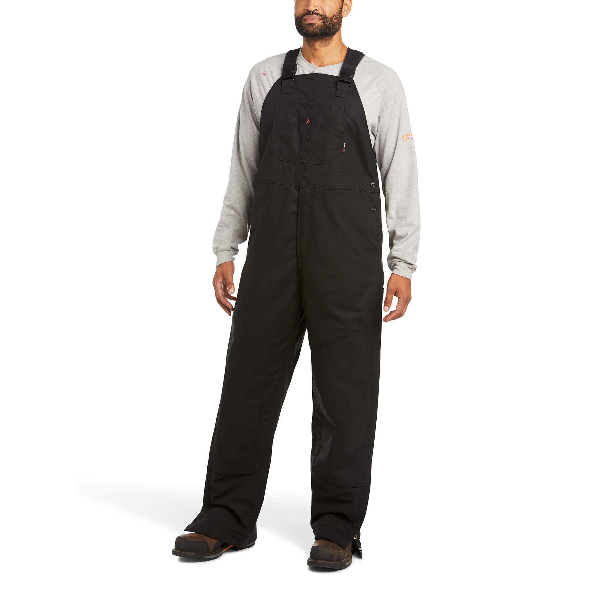 Image of Ariat Flame-Resistant Insulated Bib Overalls 2.0 for Men - Black - S - 34