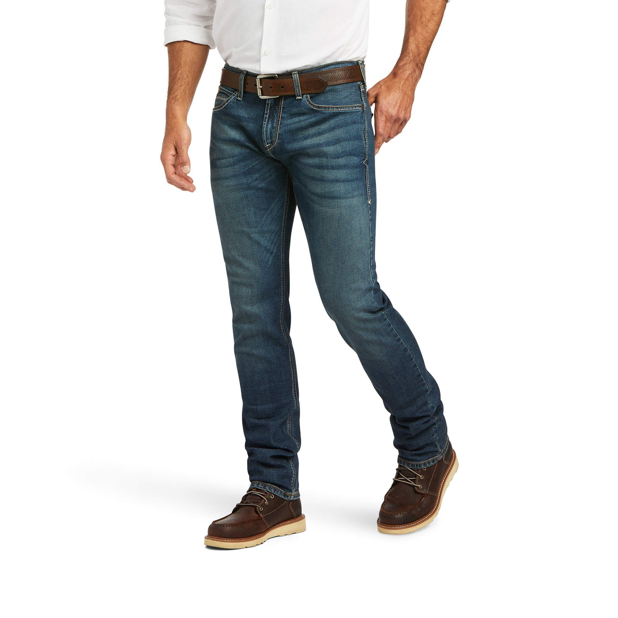 Image of Ariat M8 Modern TekStretch Sebastian Slim-Leg Jeans for Men - Grafton
