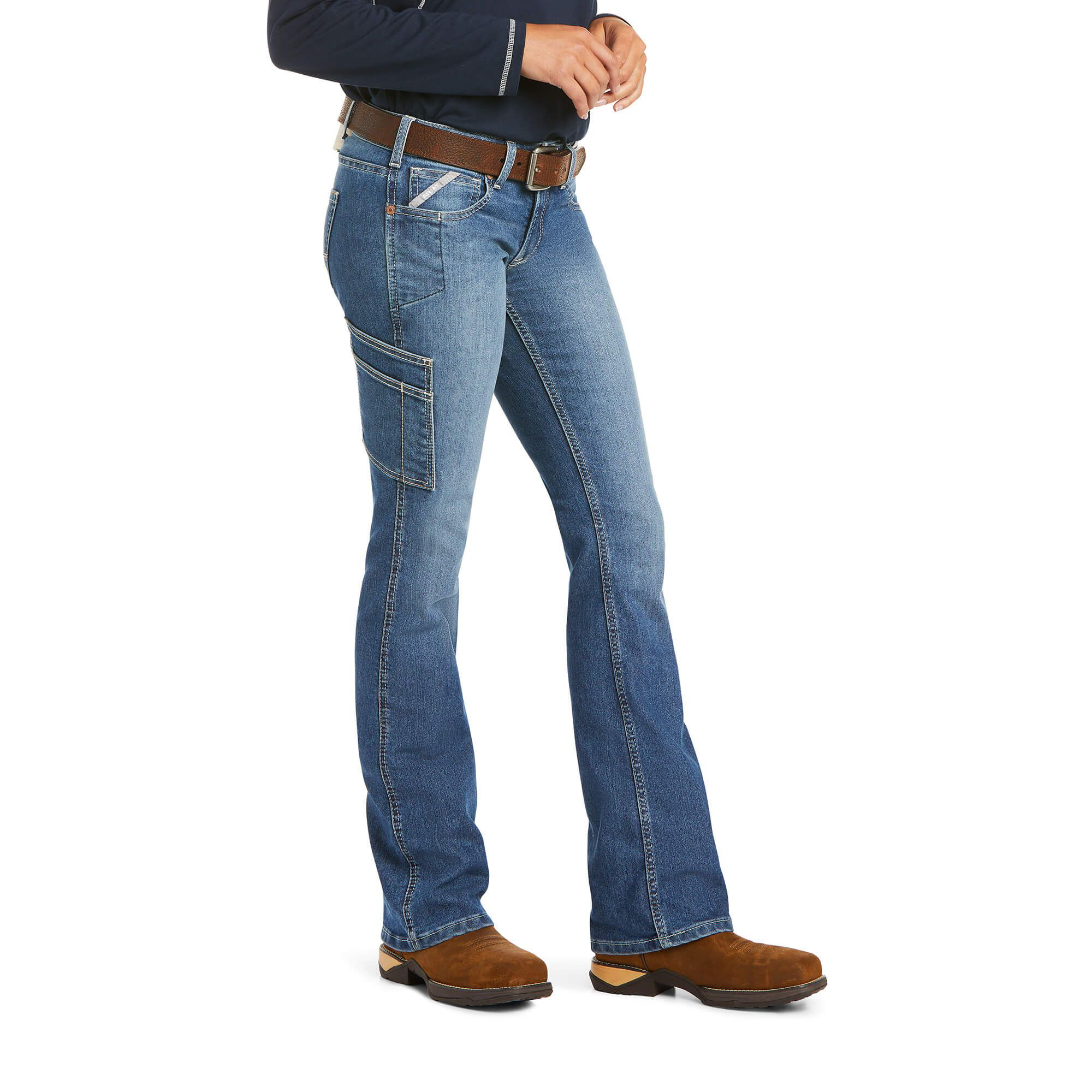 Ariat R.E.A.L. Perfect Rise Bootcut Rosa Jeans for Ladies
