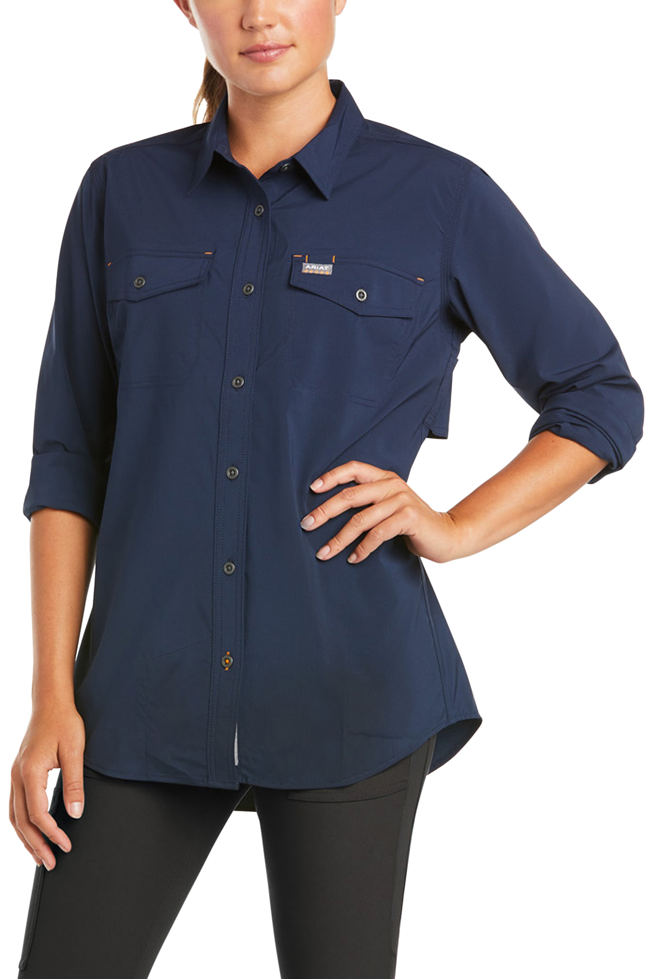 Image of Ariat Rebar Made Tough VentTEK DuraStretch Long-Sleeve Work Shirt for Ladies