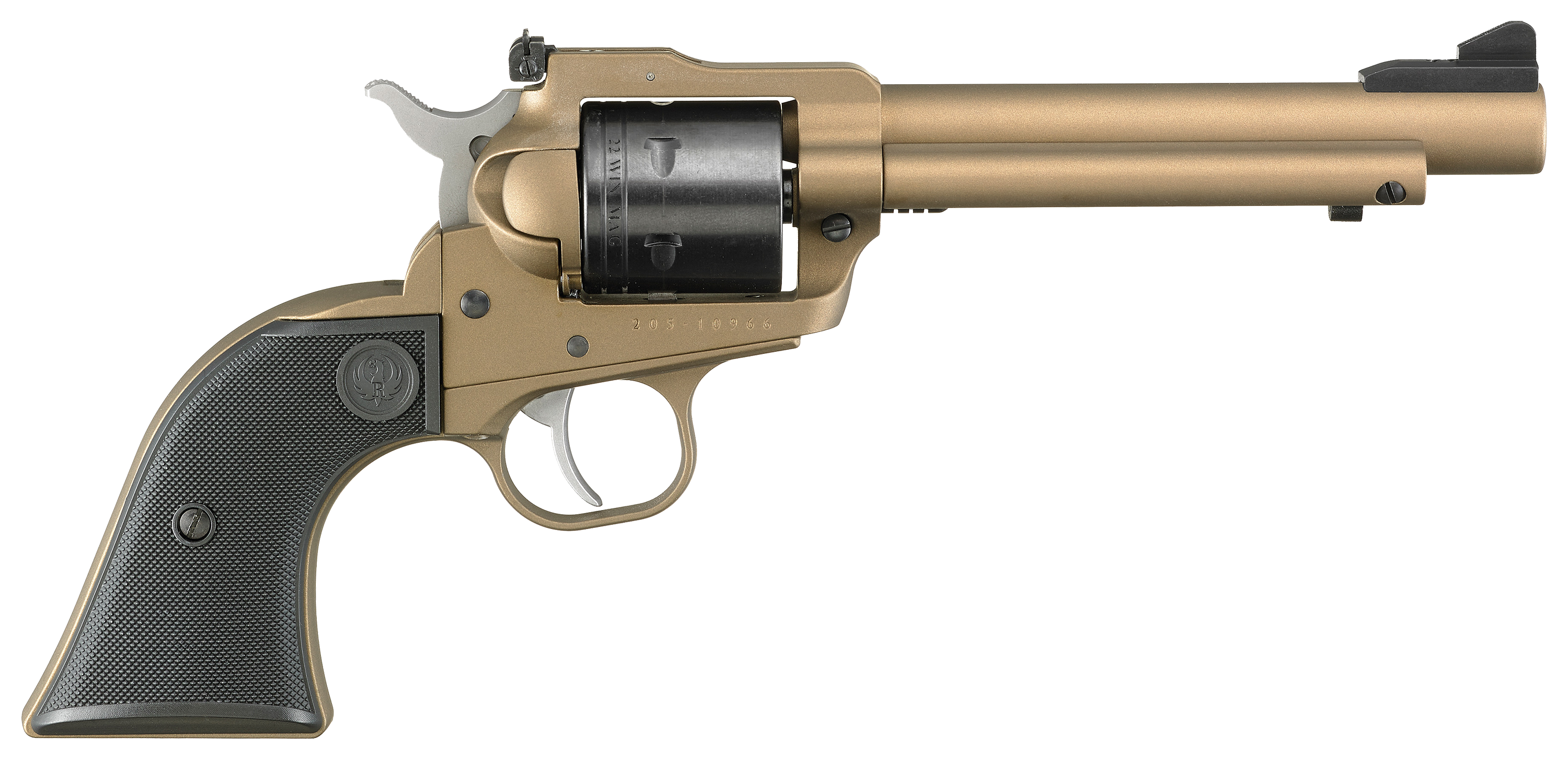 Ruger Super Wrangler Single-Action Rimfire Revolver - Bronze Cerakote - Black