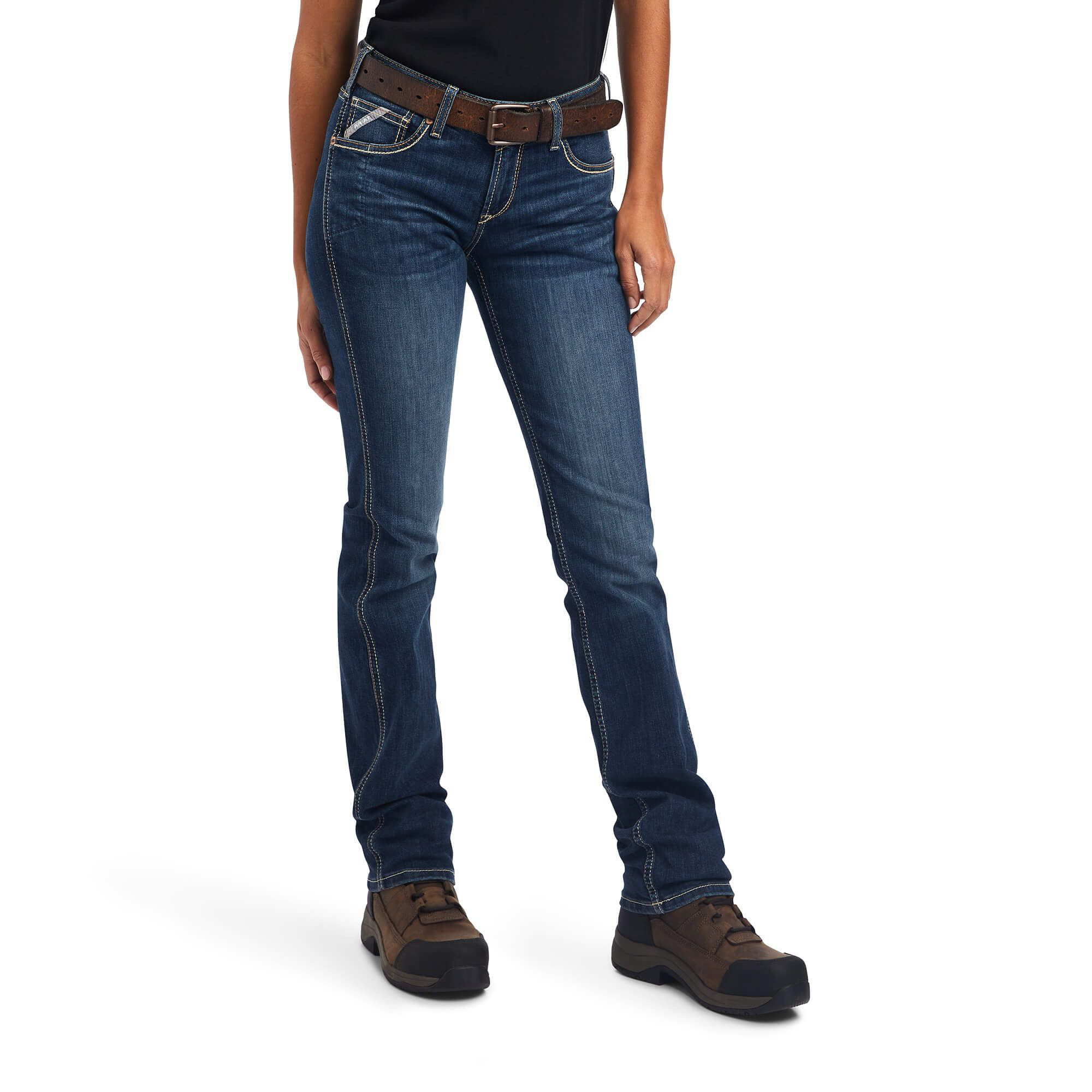 Ariat Rebar Riveter Straight Leg Jeans for Ladies - Atlanta - 34 - Long