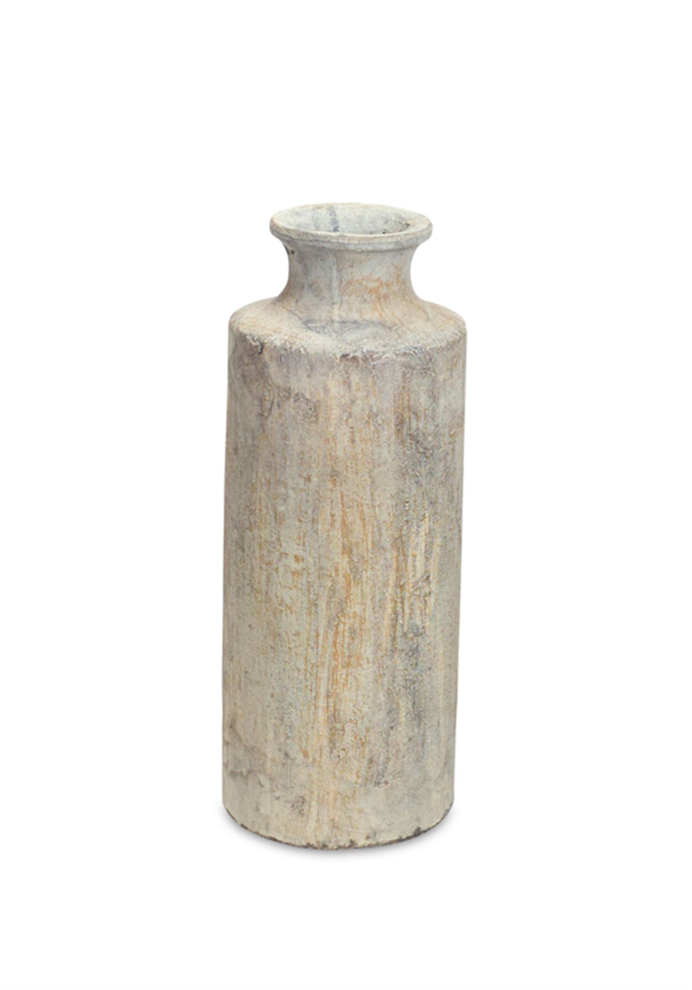 Image of "Melrose International Weathered Ceramic Floor Vase - 20"""