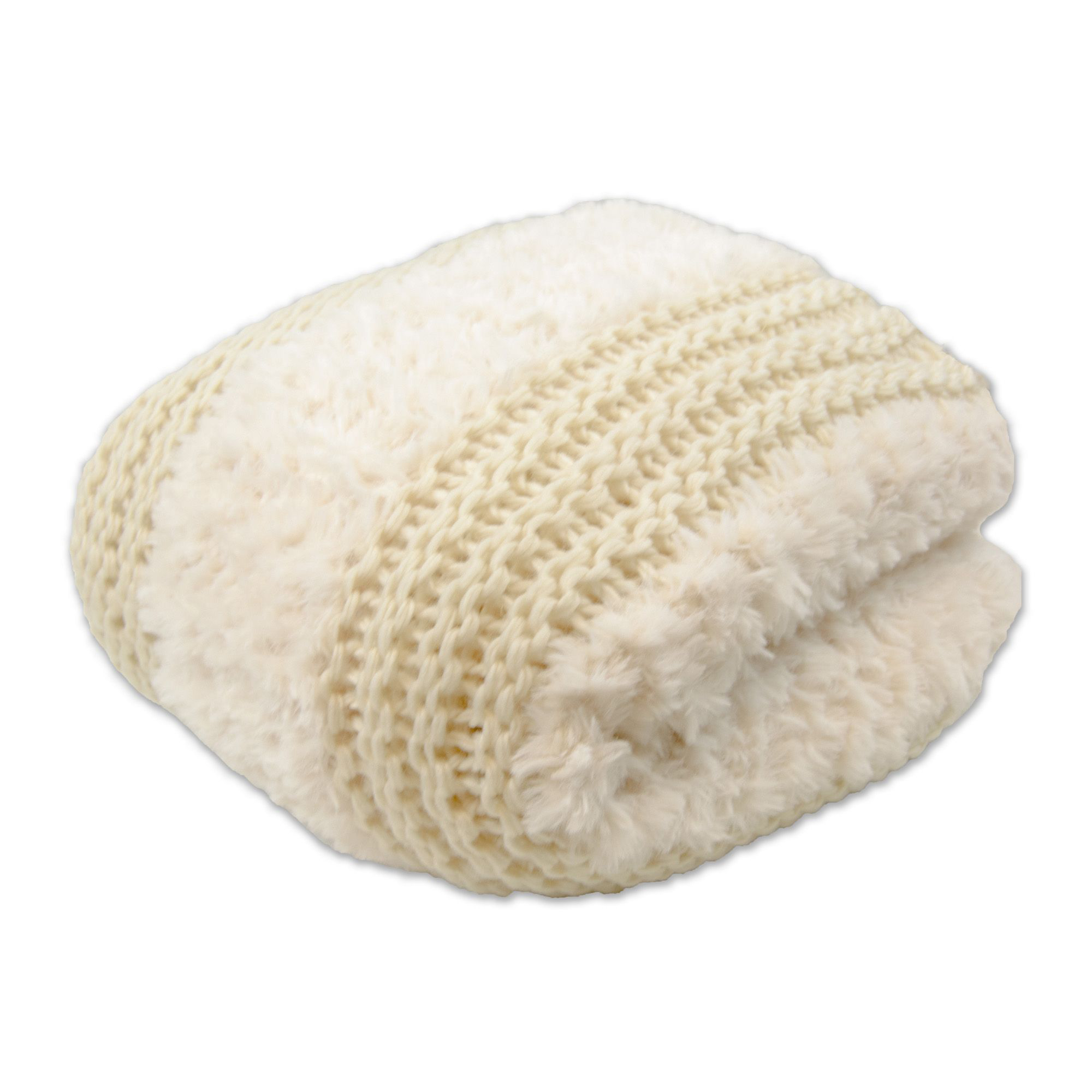 Image of Donna Sharp Plush Knit Throw - Ivory