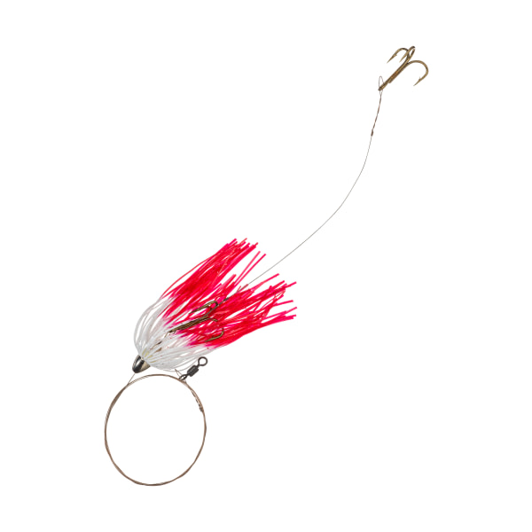 C&ampH King Buster Kingfish Pro-Rig - White Red Firetail
