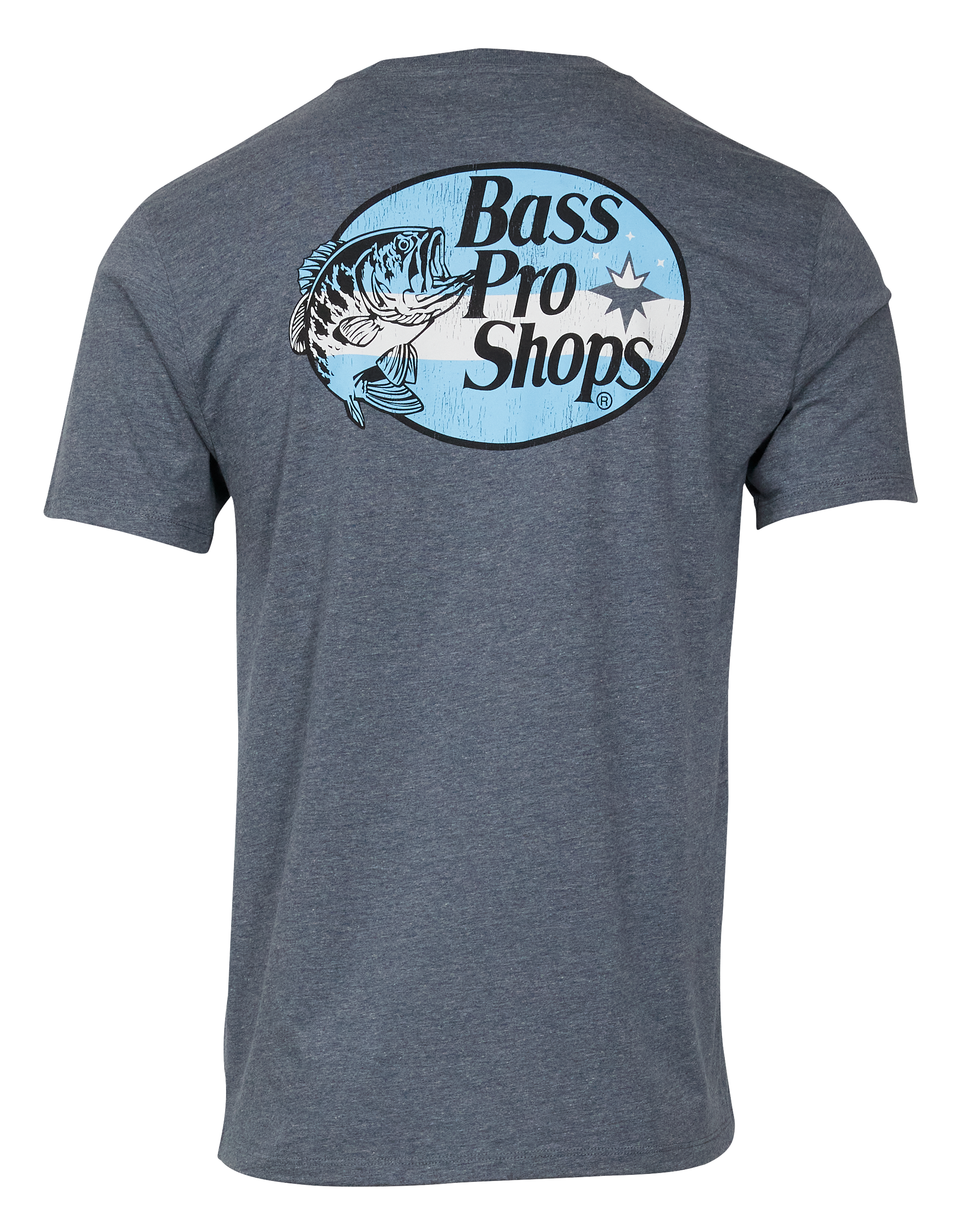 BASS PRO SHOPS Distressed Springfield Missouri Flag Logo Short-Sleeve T-Shirt for Men