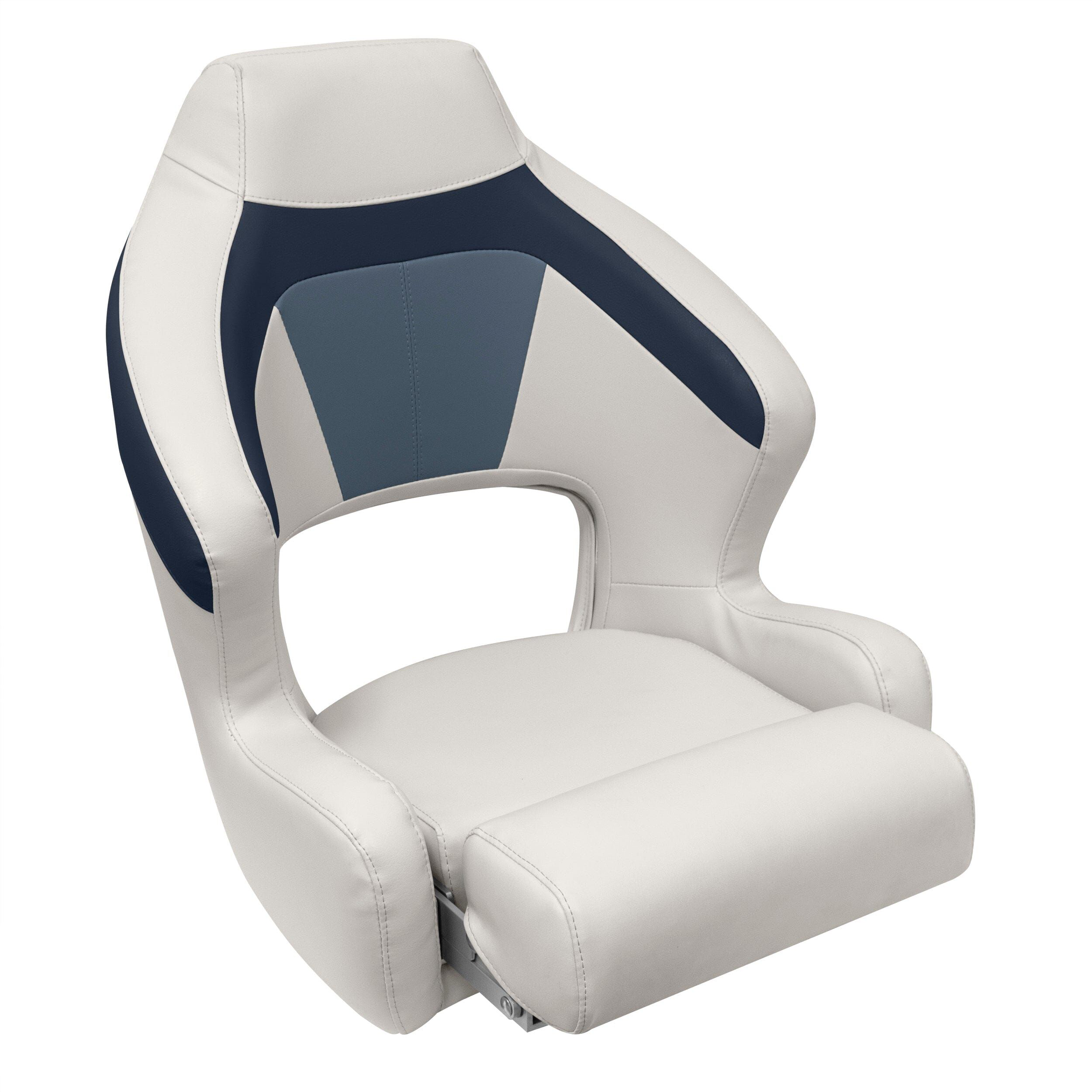 Wise Premier Series Pontoon Furniture XL Bucket Seat with Flip-Up Bolster