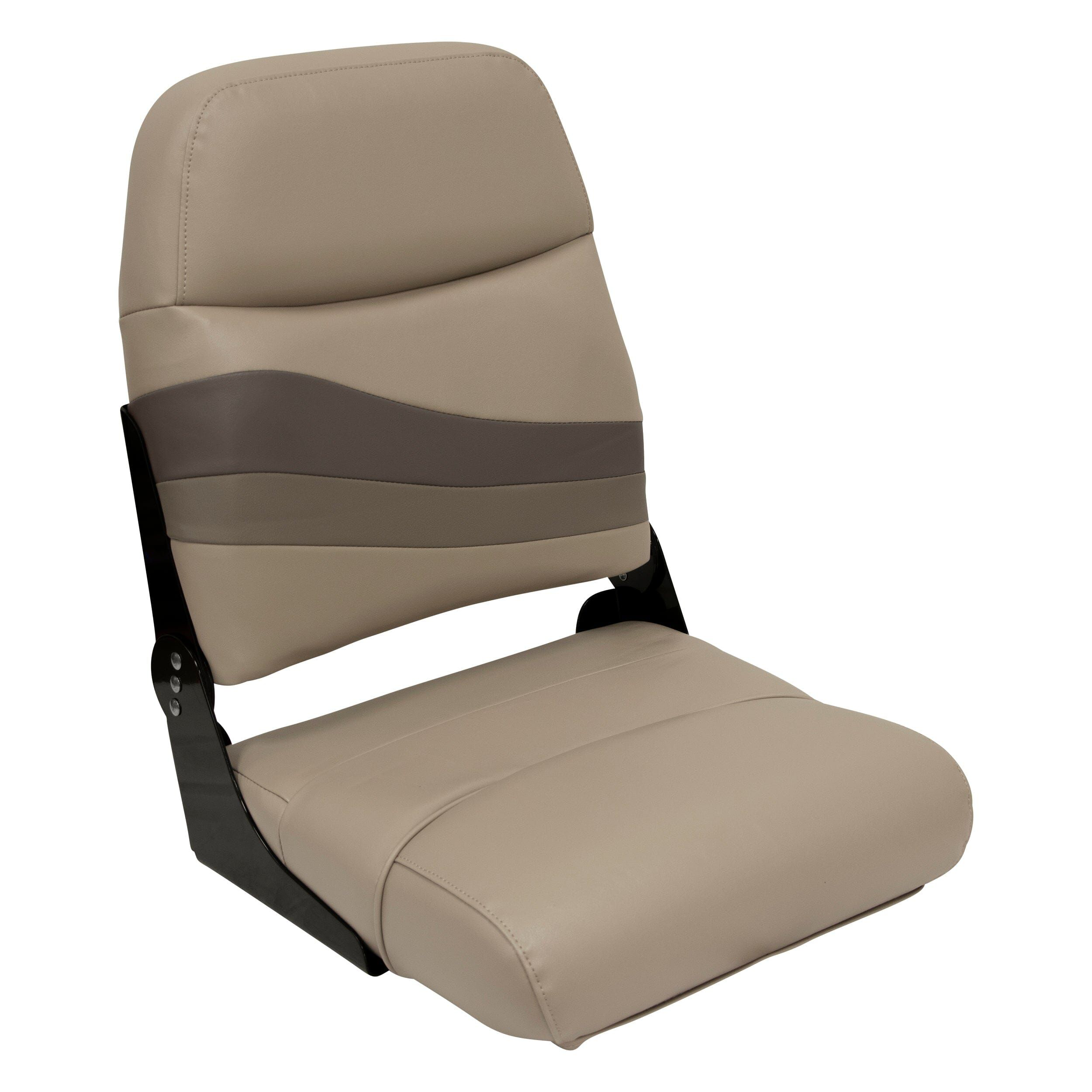 Wise Premier Series Pontoon Furniture High-Back Boat Seat - Mocha Java/Mushroom/Cafe
