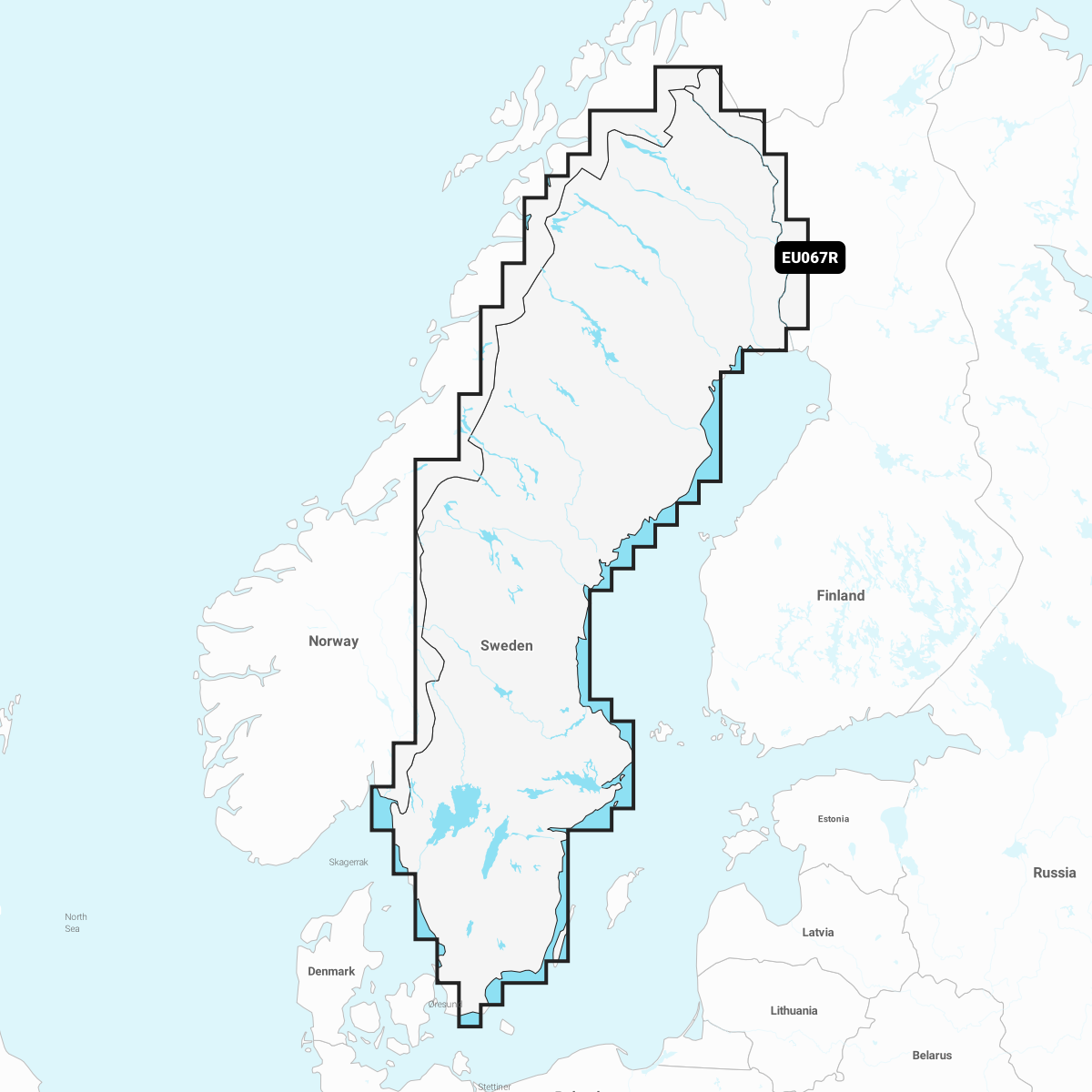 Image of Navionics Electronic Marine Charts for Chartplotters - Sweden, Lakes & Rivers
