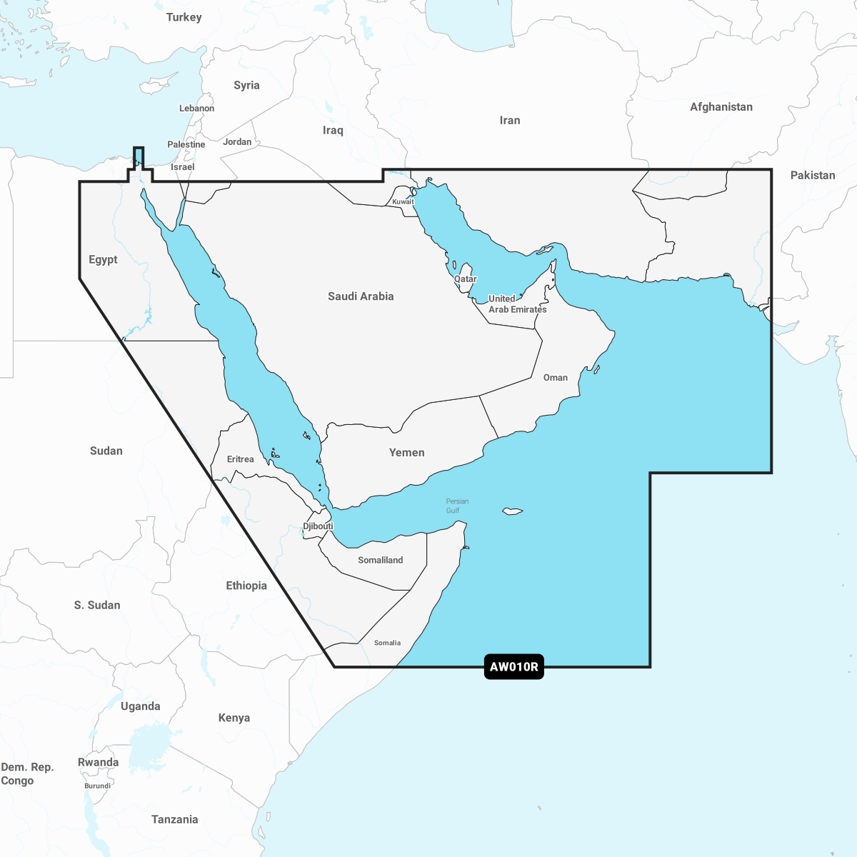 Image of Navionics Electronic Marine Charts for Chartplotters - The Gulf & Red Sea