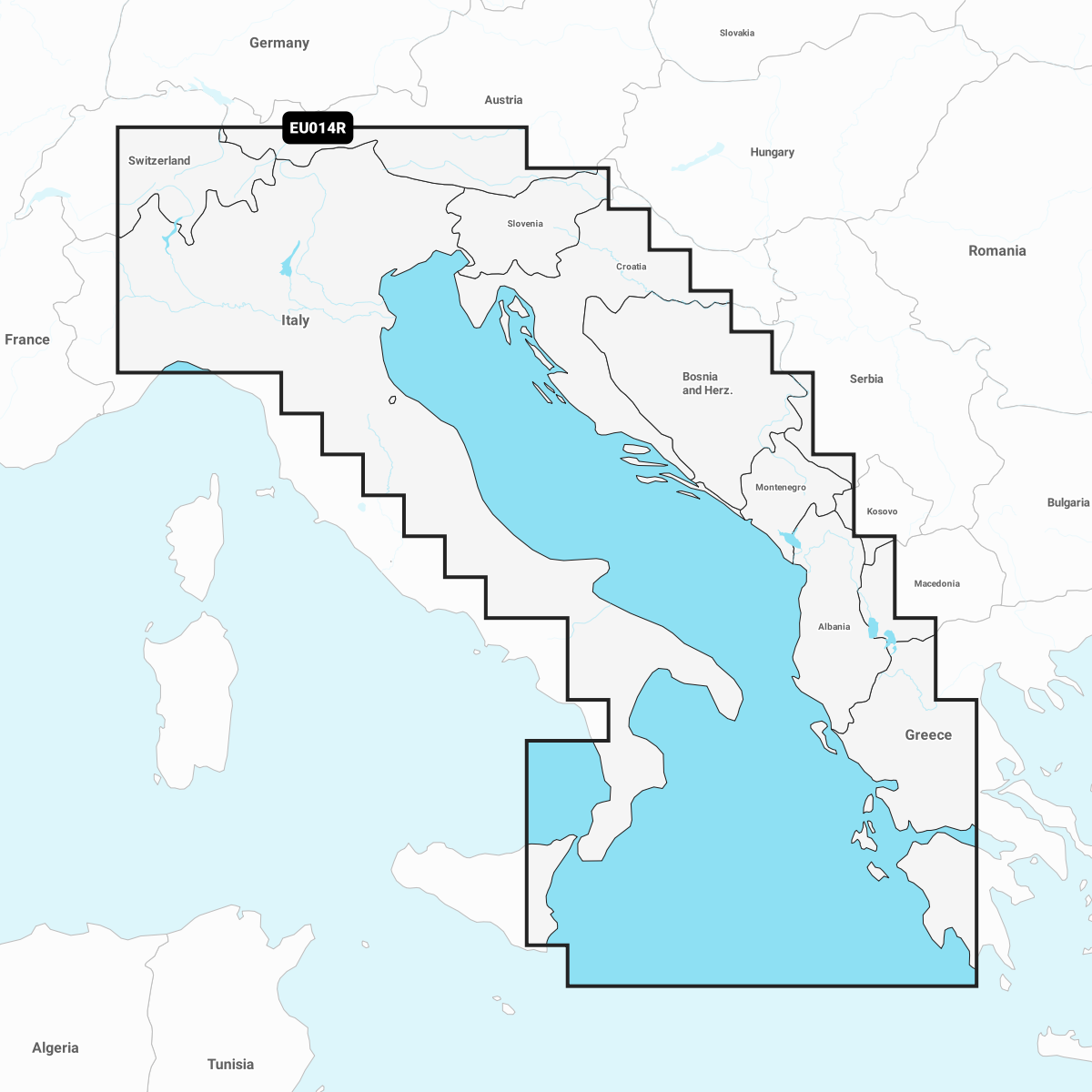 Image of Navionics Electronic Marine Charts for Chartplotters - Italy, Adriatic Sea