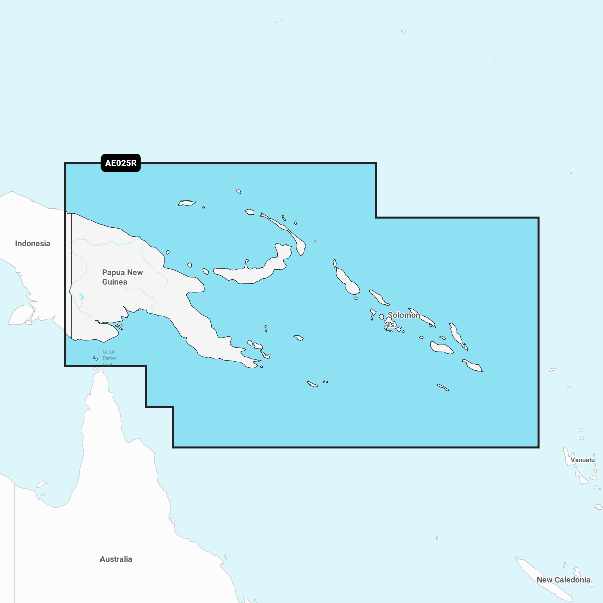 Image of Navionics Electronic Marine Charts for Chartplotters - Papua New Guinea & Solomon Island