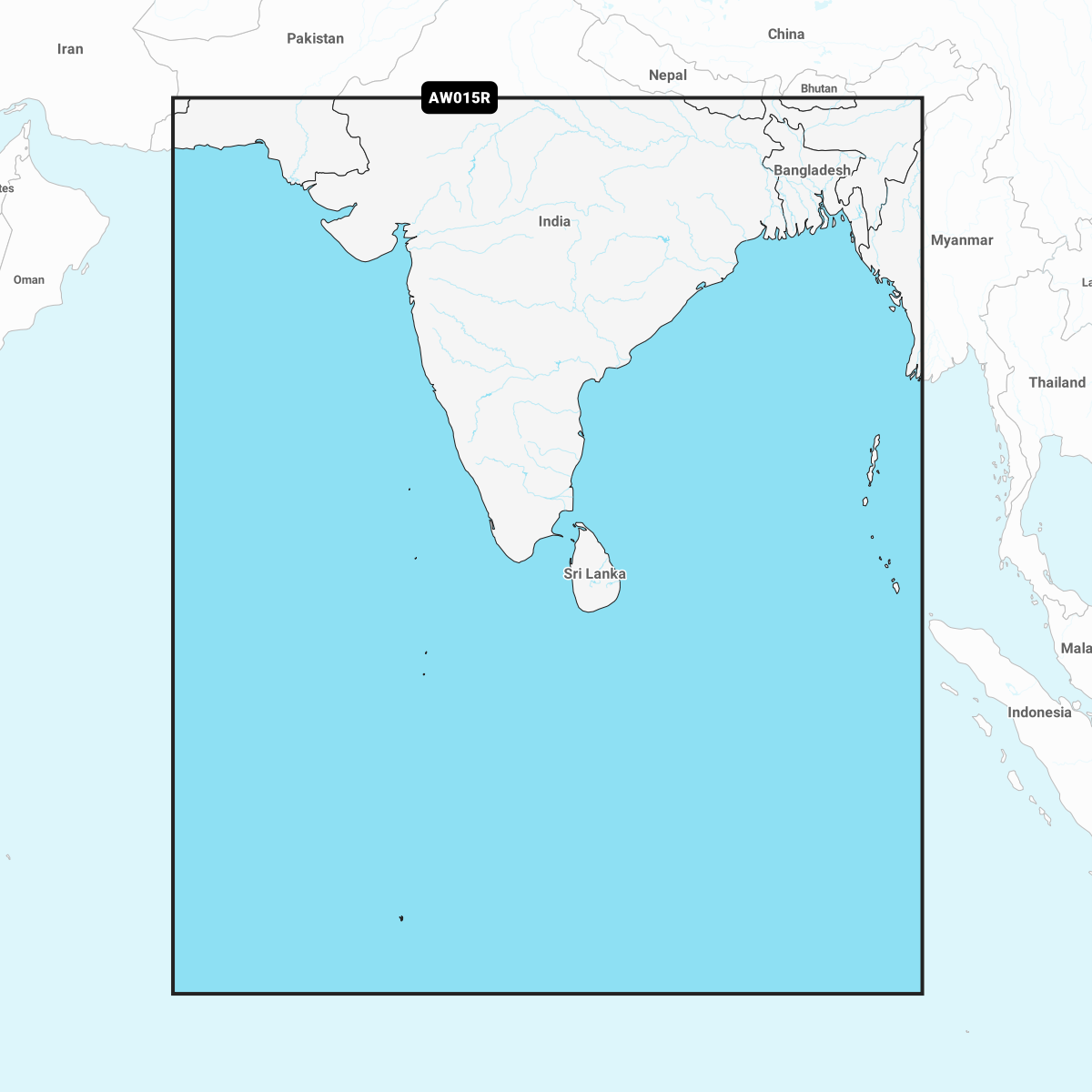 Image of Navionics Electronic Marine Charts for Chartplotters - Indian Subcontinent