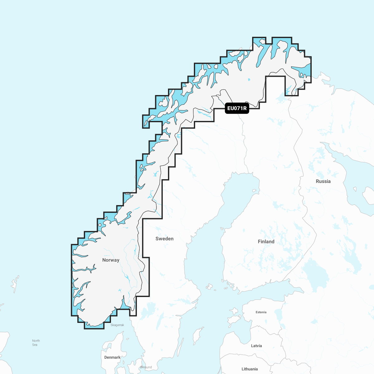 Image of Navionics Electronic Marine Charts for Chartplotters - Norway, Lakes & Rivers