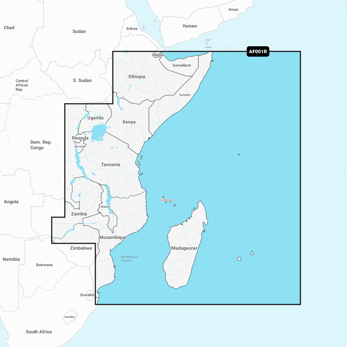 Image of Navionics Electronic Marine Charts for Chartplotters - Africa, East