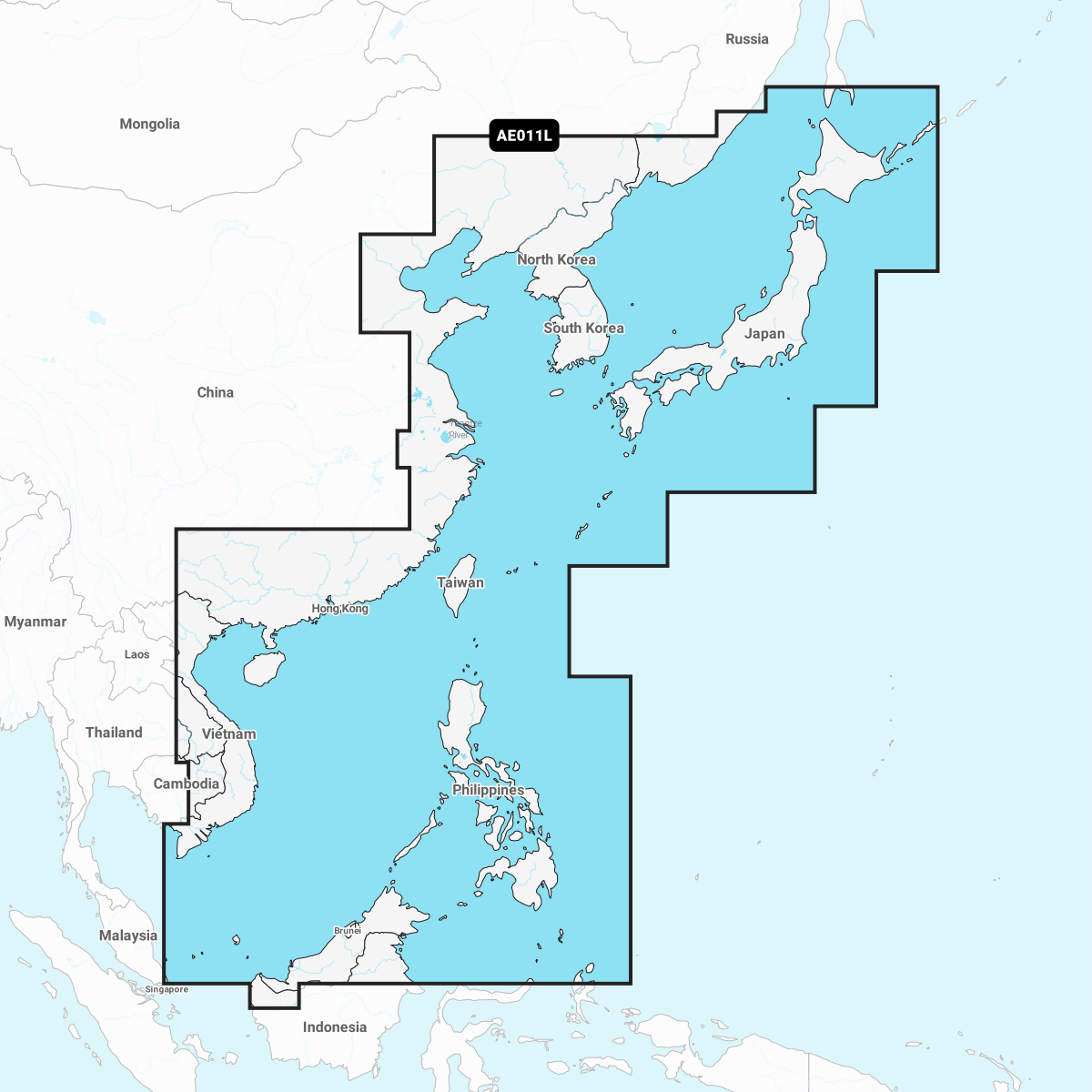 Image of Navionics Electronic Marine Charts for Chartplotters - China Sea & Japan