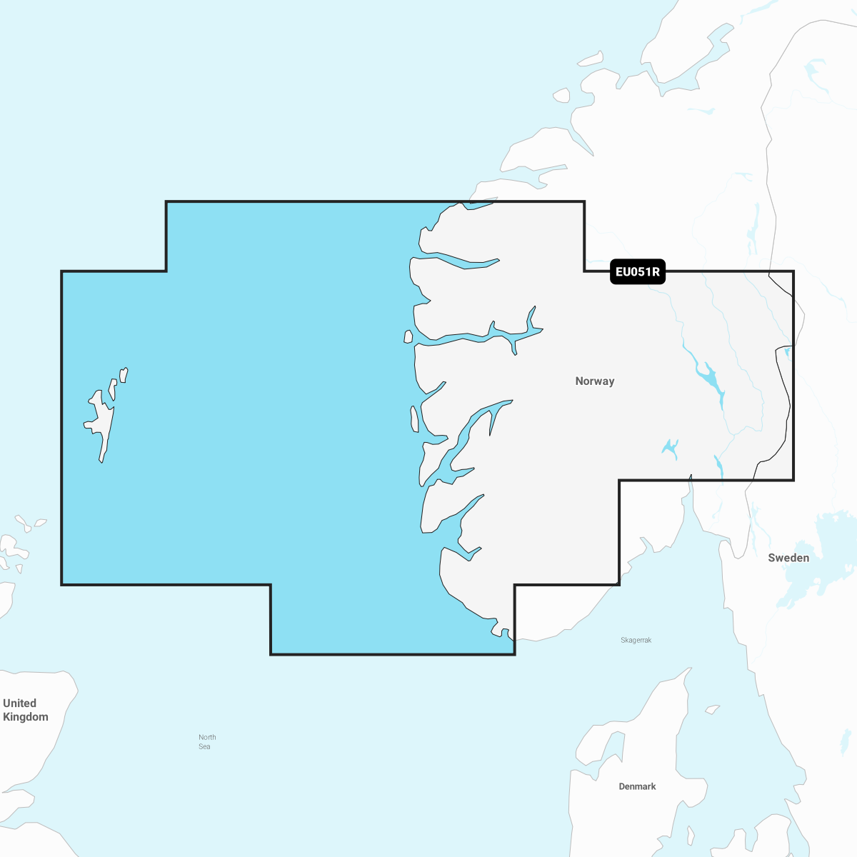 Image of Navionics Electronic Marine Charts for Chartplotters - Norway, Lisa to Sognefjord