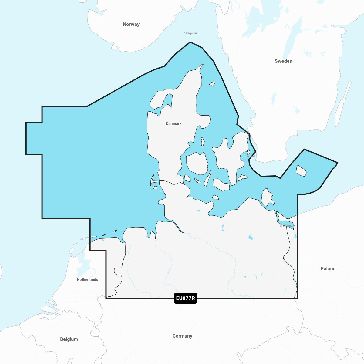 Image of Navionics Electronic Marine Charts for Chartplotters - Denmark & Germany, North