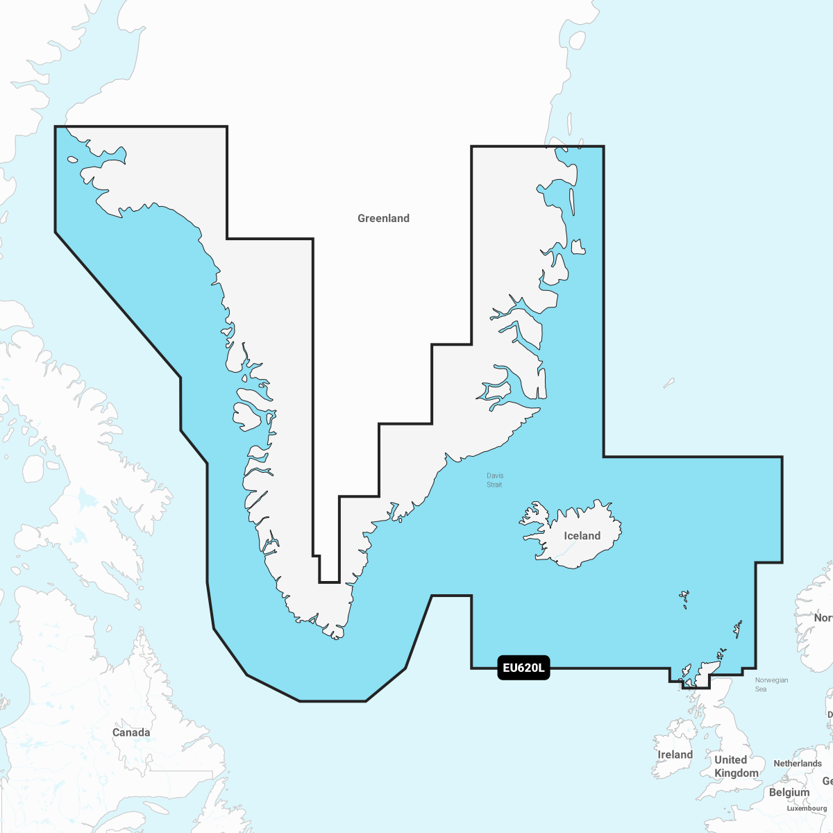 Image of Navionics Electronic Marine Charts for Chartplotters - Greenland & Iceland