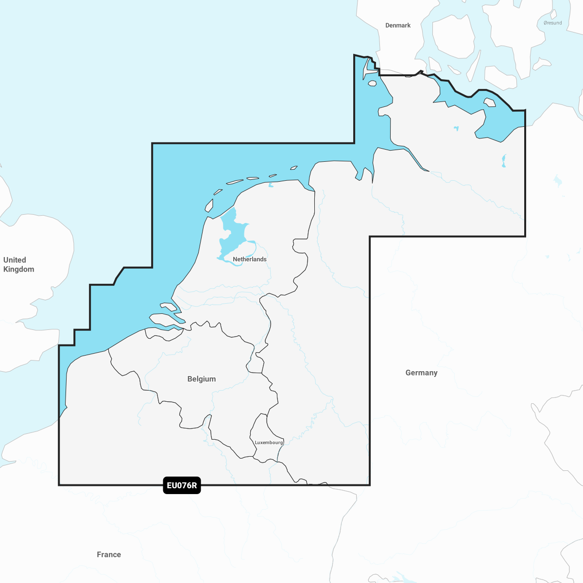 Image of Navionics Electronic Marine Charts for Chartplotters - Benelux & Germany, West