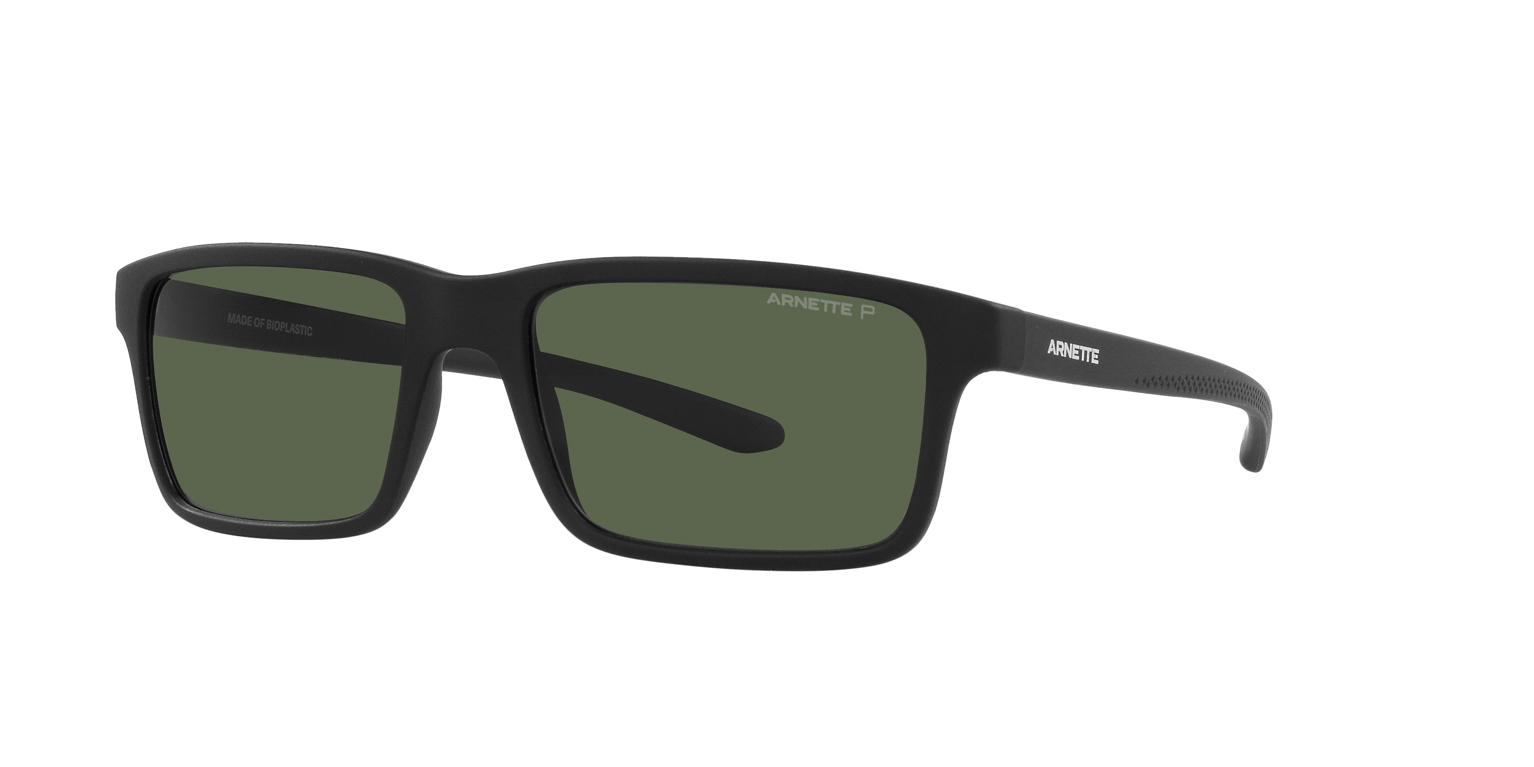 Image of Arnette Mwamba AN3422 Polarized Sunglasses - Matte Black/Dark Green - X-Large