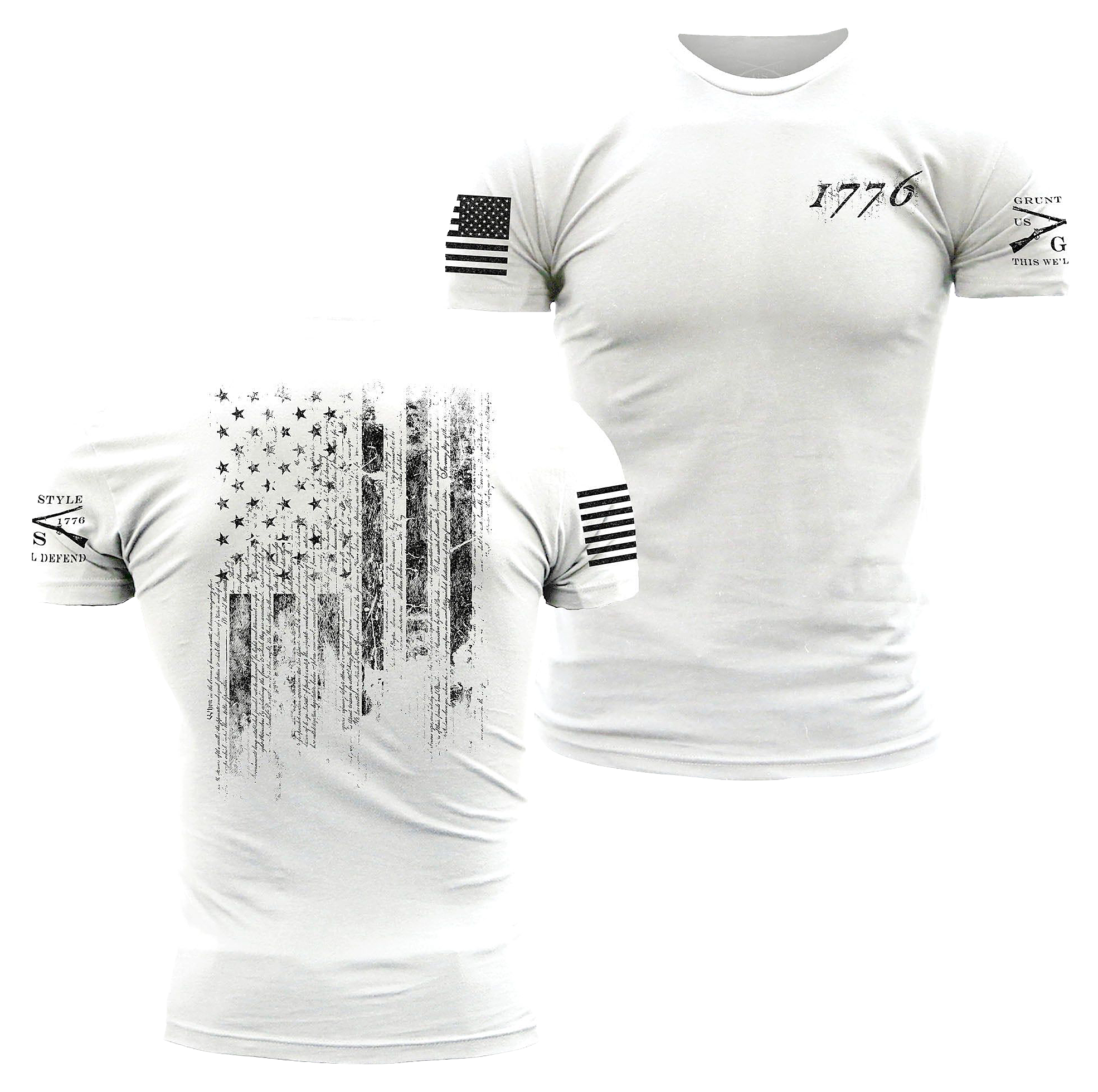 Image of Grunt Style 1776 Short-Sleeve T-Shirt - White - M